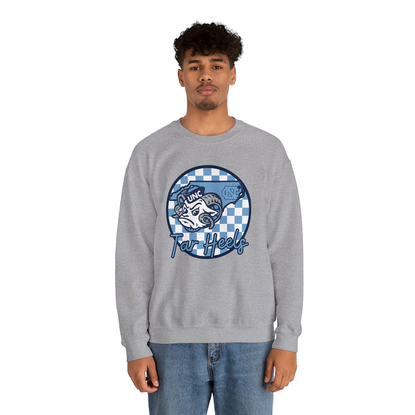 North Carolina Tar Heels Checkered Sweatshirt