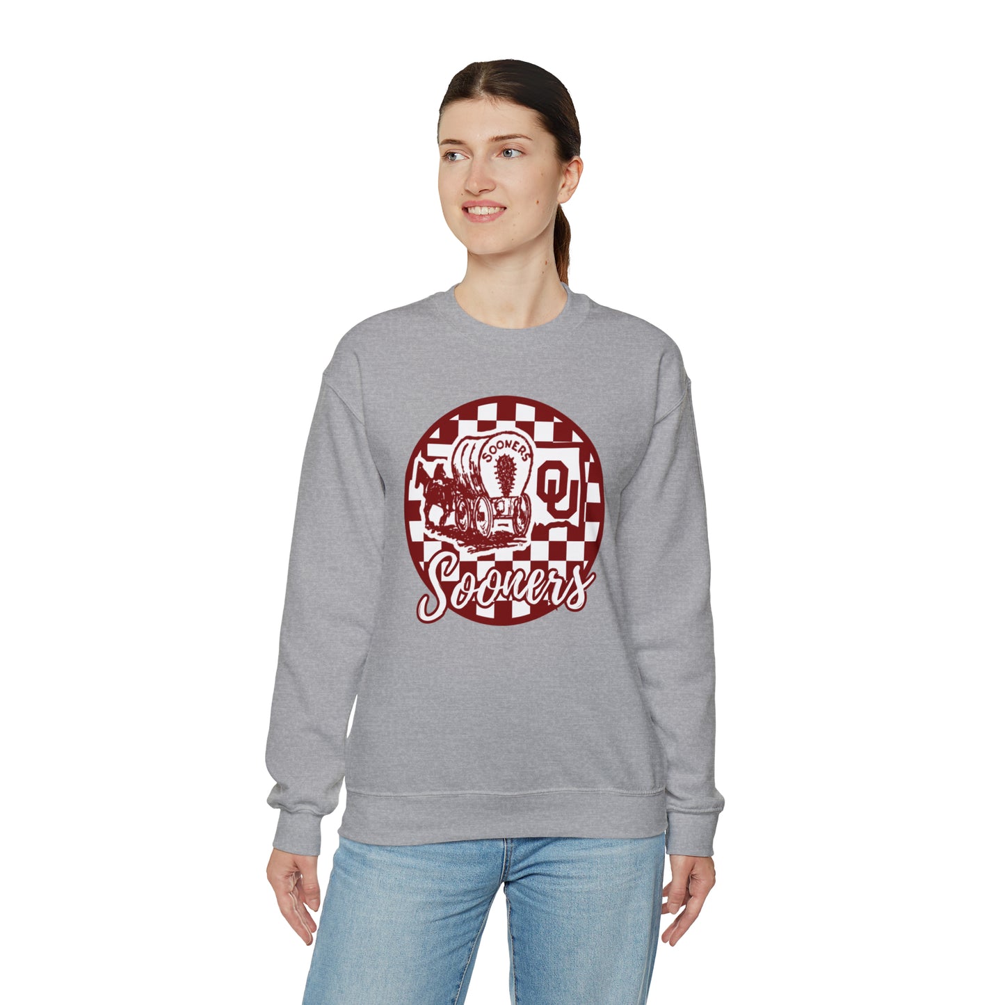 Oklahoma Sooners Checkered Sweatshirt