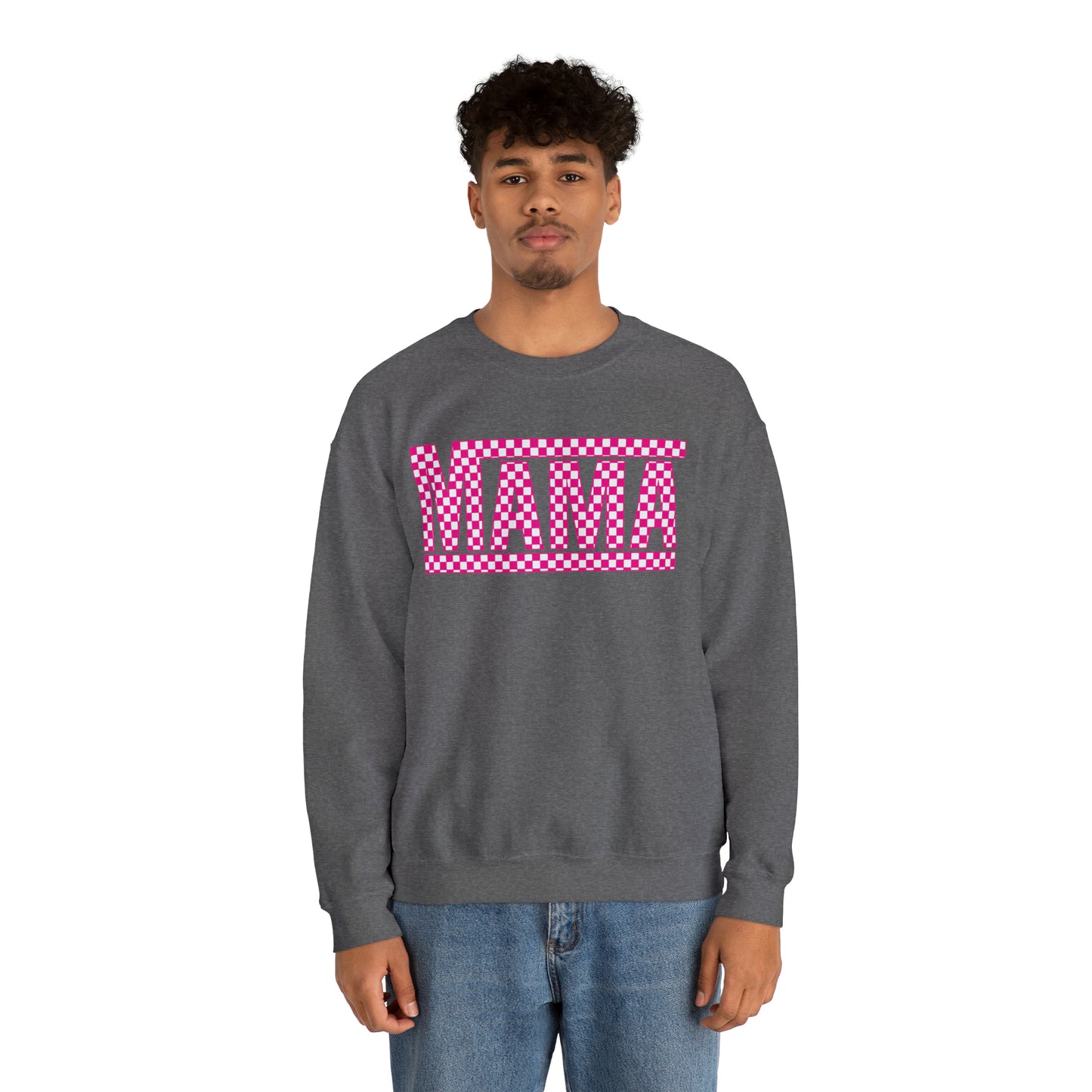 Mama Checkered Sweatshirt