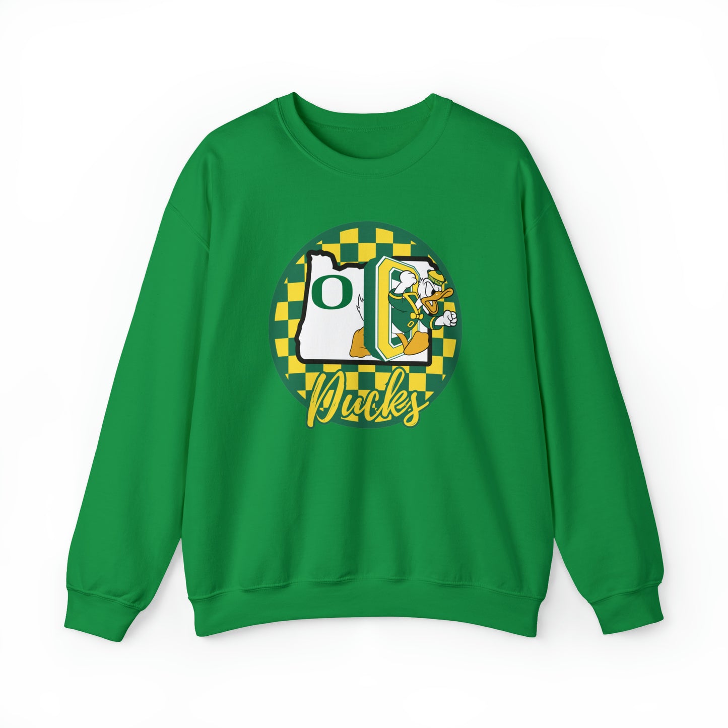 Oregon Ducks Checkered Sweatshirt