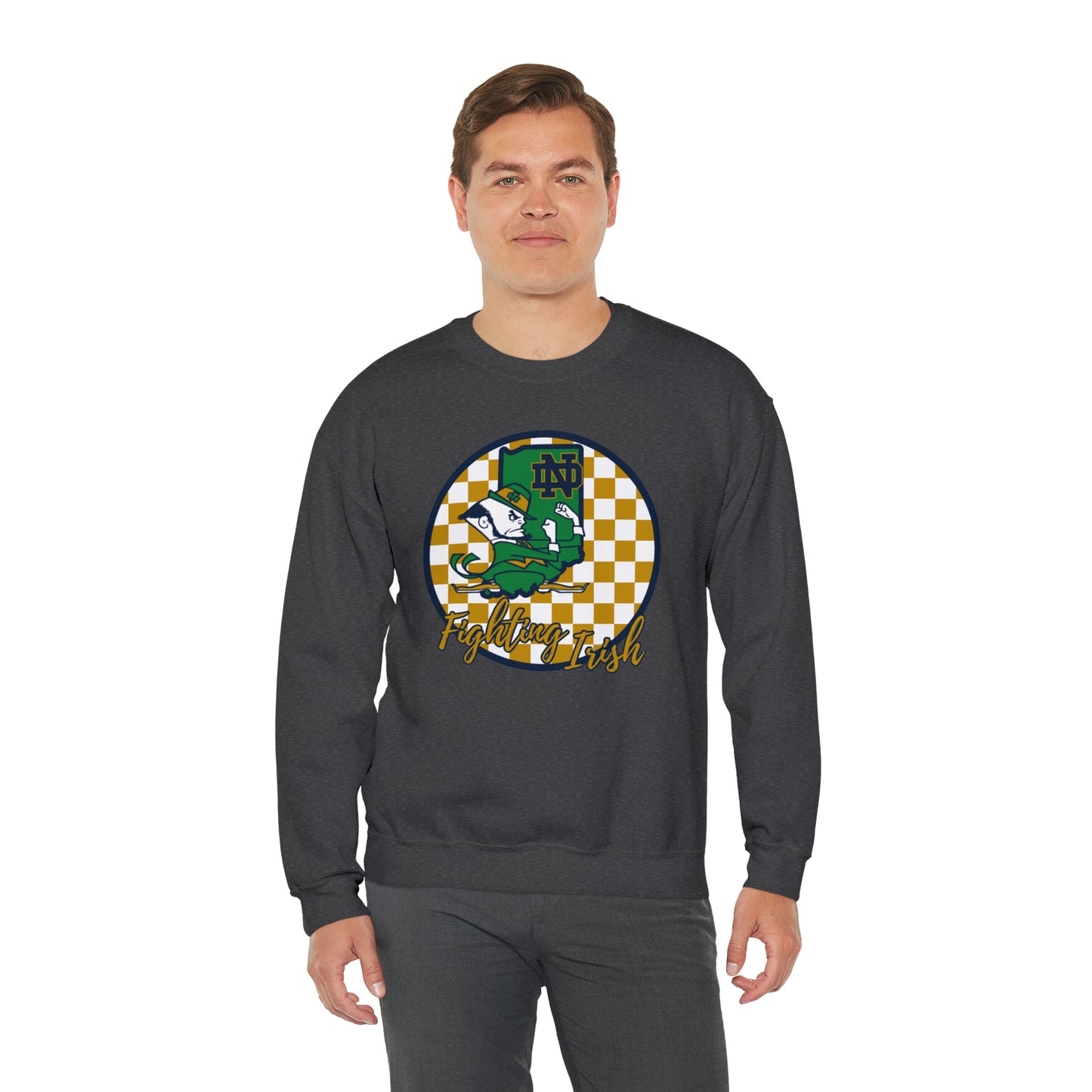 Notre Dame Fighting Irish Checkered Sweatshirt