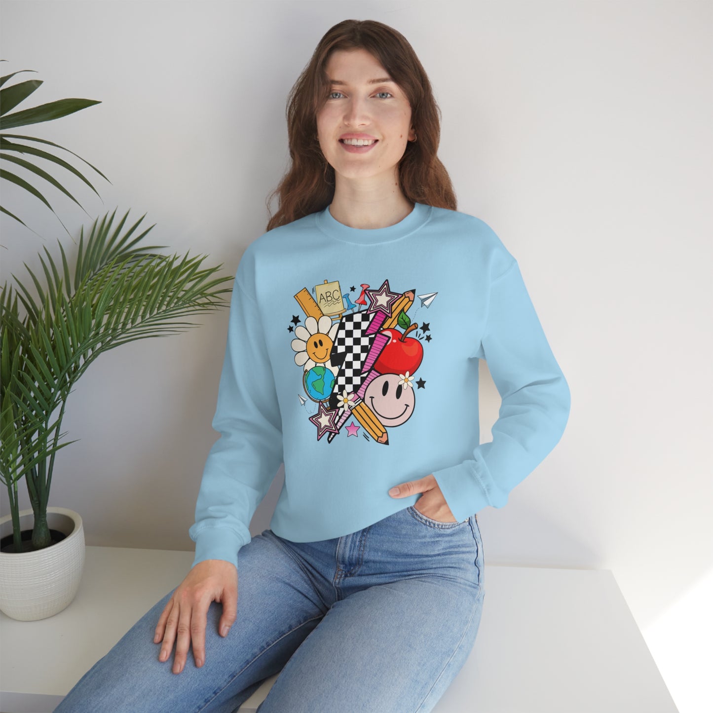 Retro Teacher Collage Sweatshirt