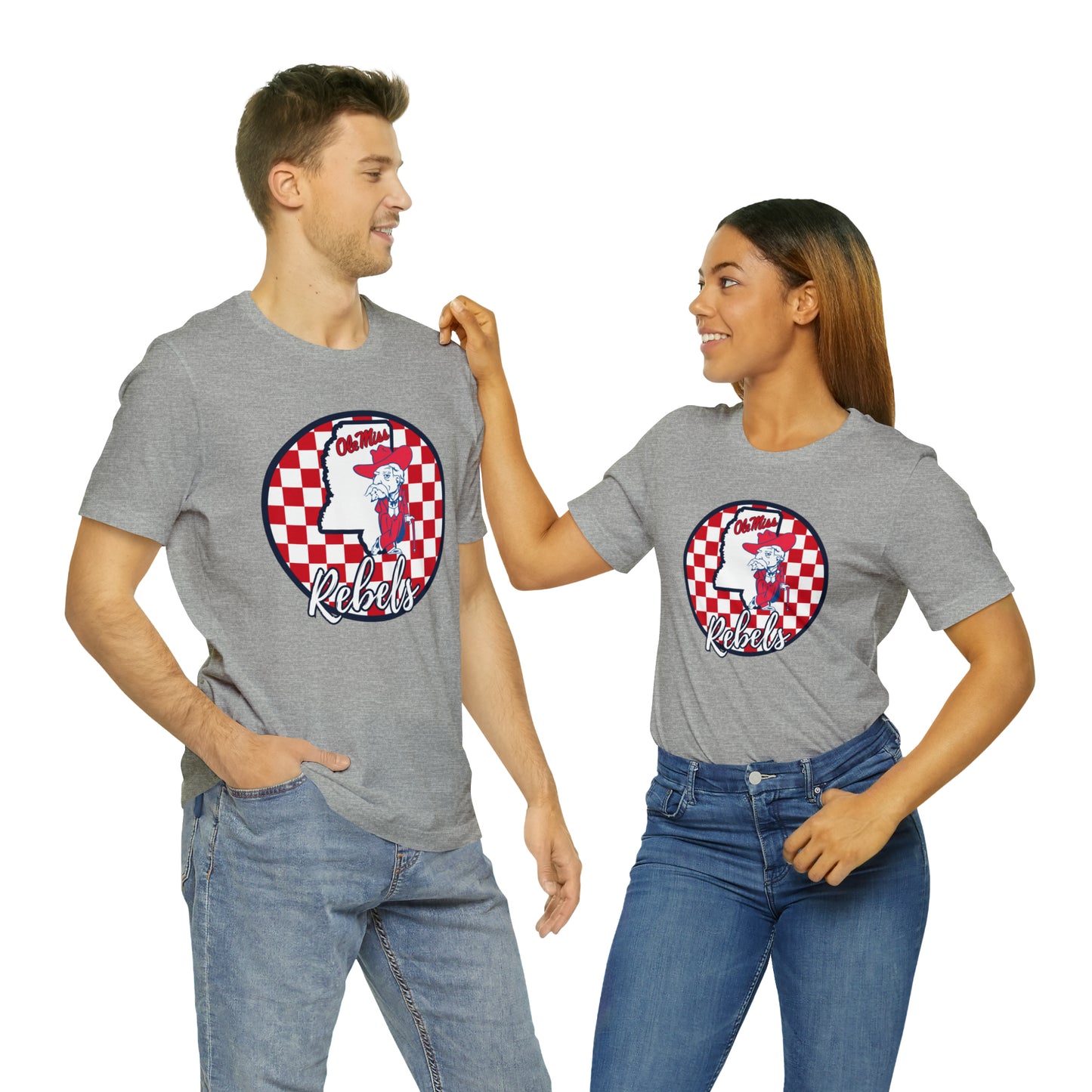 Ole Miss Rebels Checkered Circle