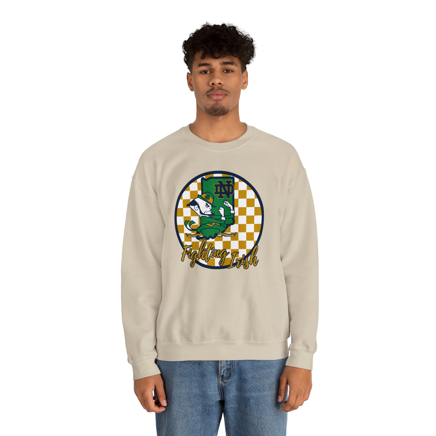 Notre Dame Fighting Irish Checkered Sweatshirt