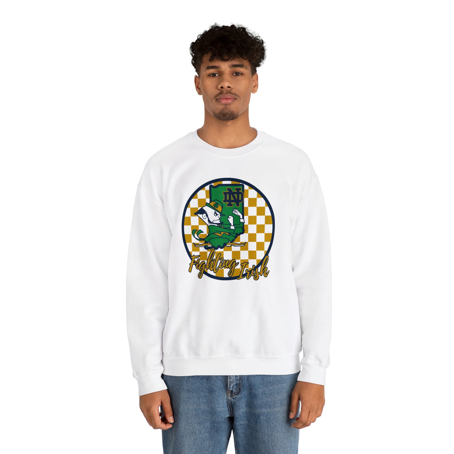 Notre Dame Fighting Irish Checkered Sweatshirt