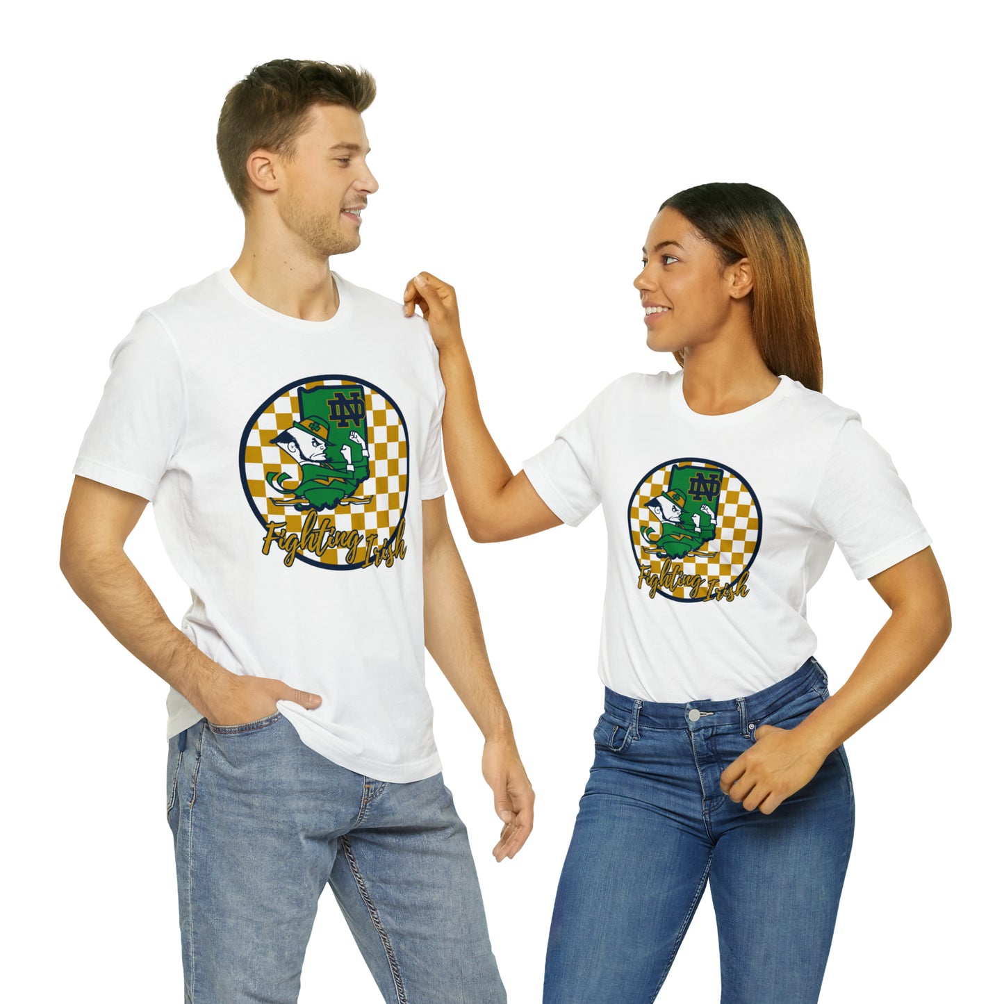 Notre Dame Fighting Irish Checkered Circle