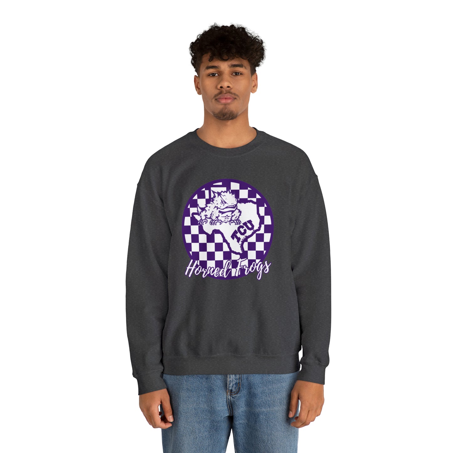 TCU Horned Frogs Checkered Sweatshirt