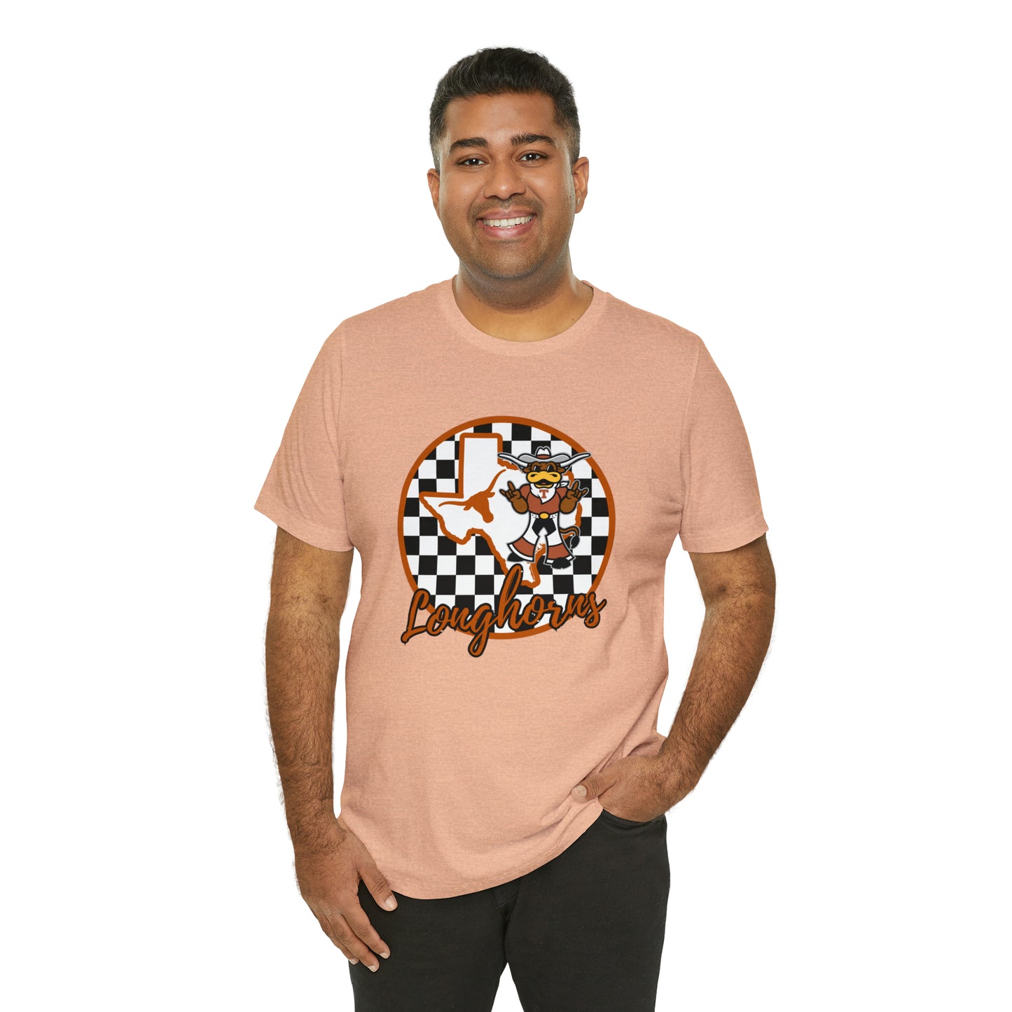 Texas Longhorns Checkered Circle