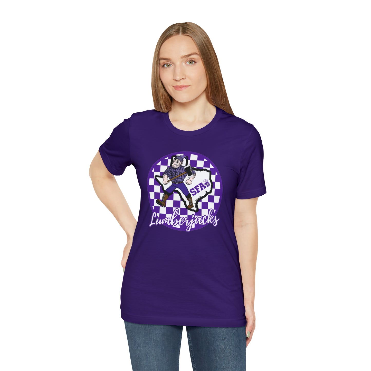 SFA Lumberjacks Checkered Circle