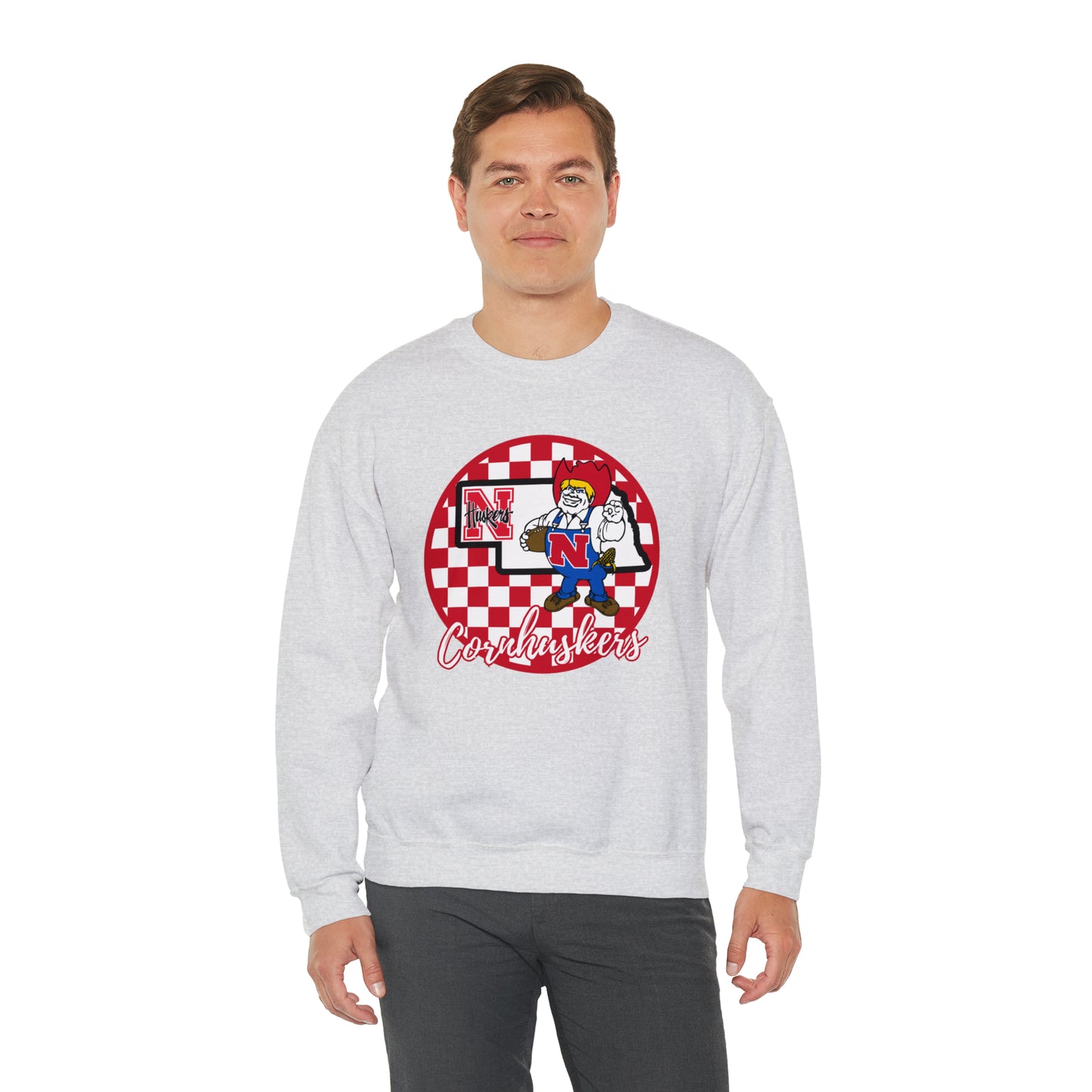 Nebraska Cornhuskers Checkered Sweatshirt