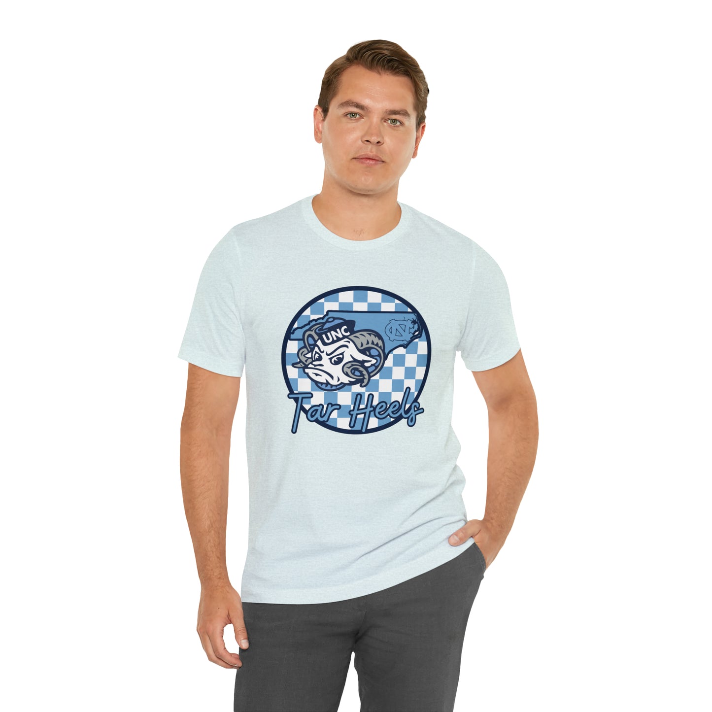 North Carolina Tar Heels Checkered Circle