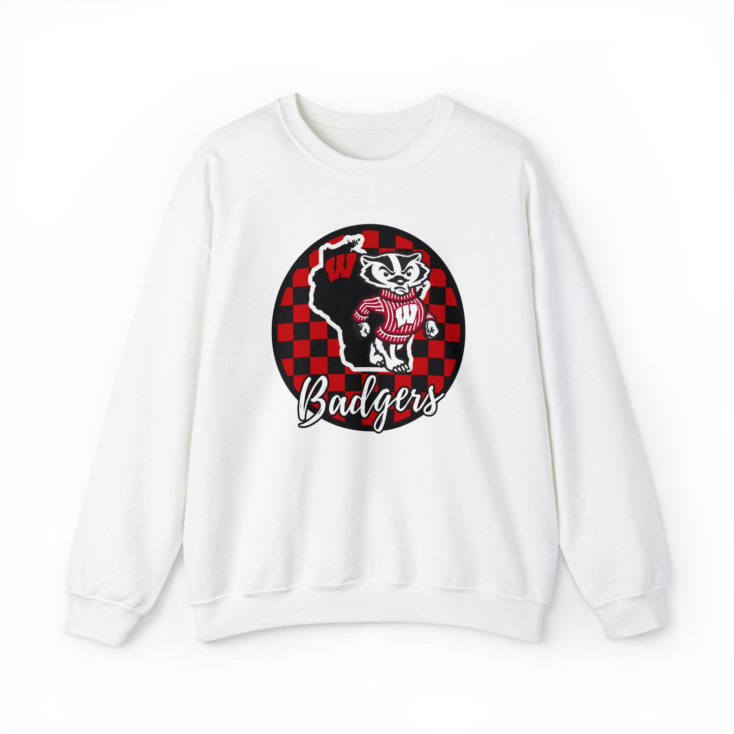 Wisconsin Badgers Checkered Sweatshirt