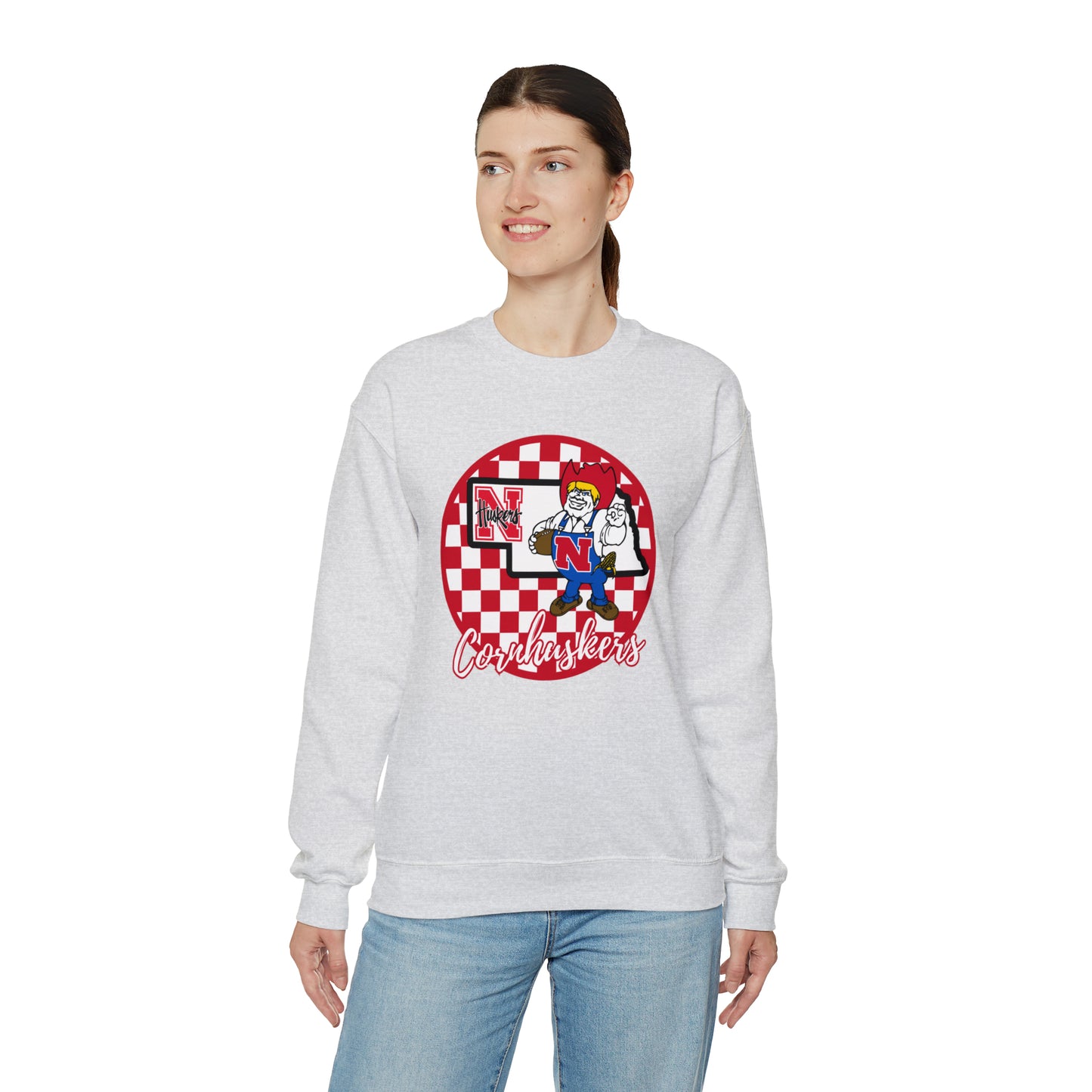 Nebraska Cornhuskers Checkered Sweatshirt