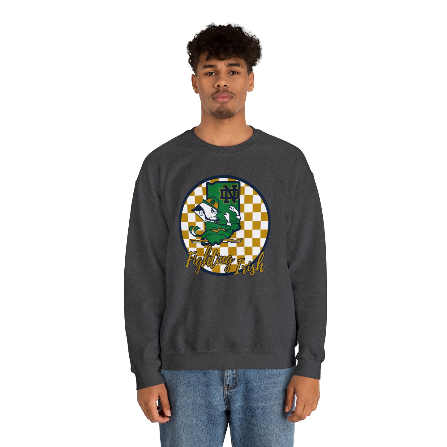 Notre Dame Fighting Irish Checkered Sweatshirt