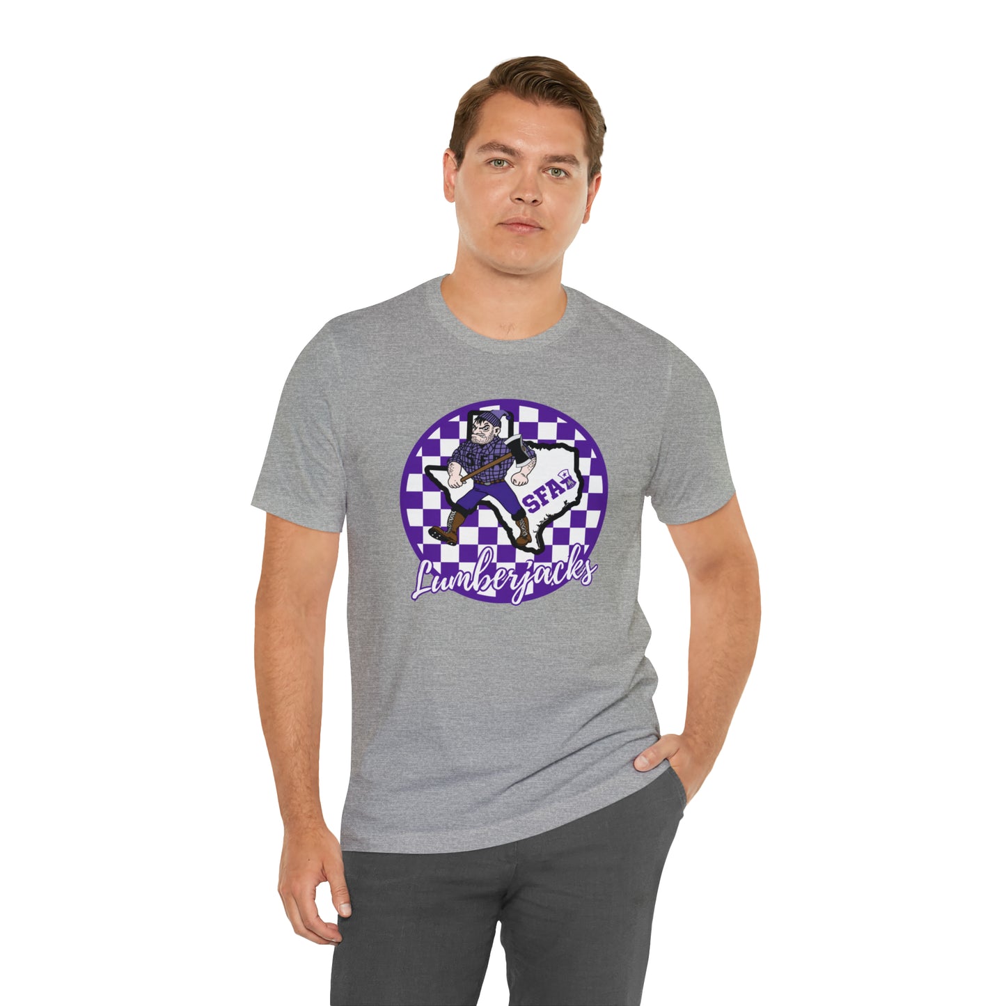 SFA Lumberjacks Checkered Circle