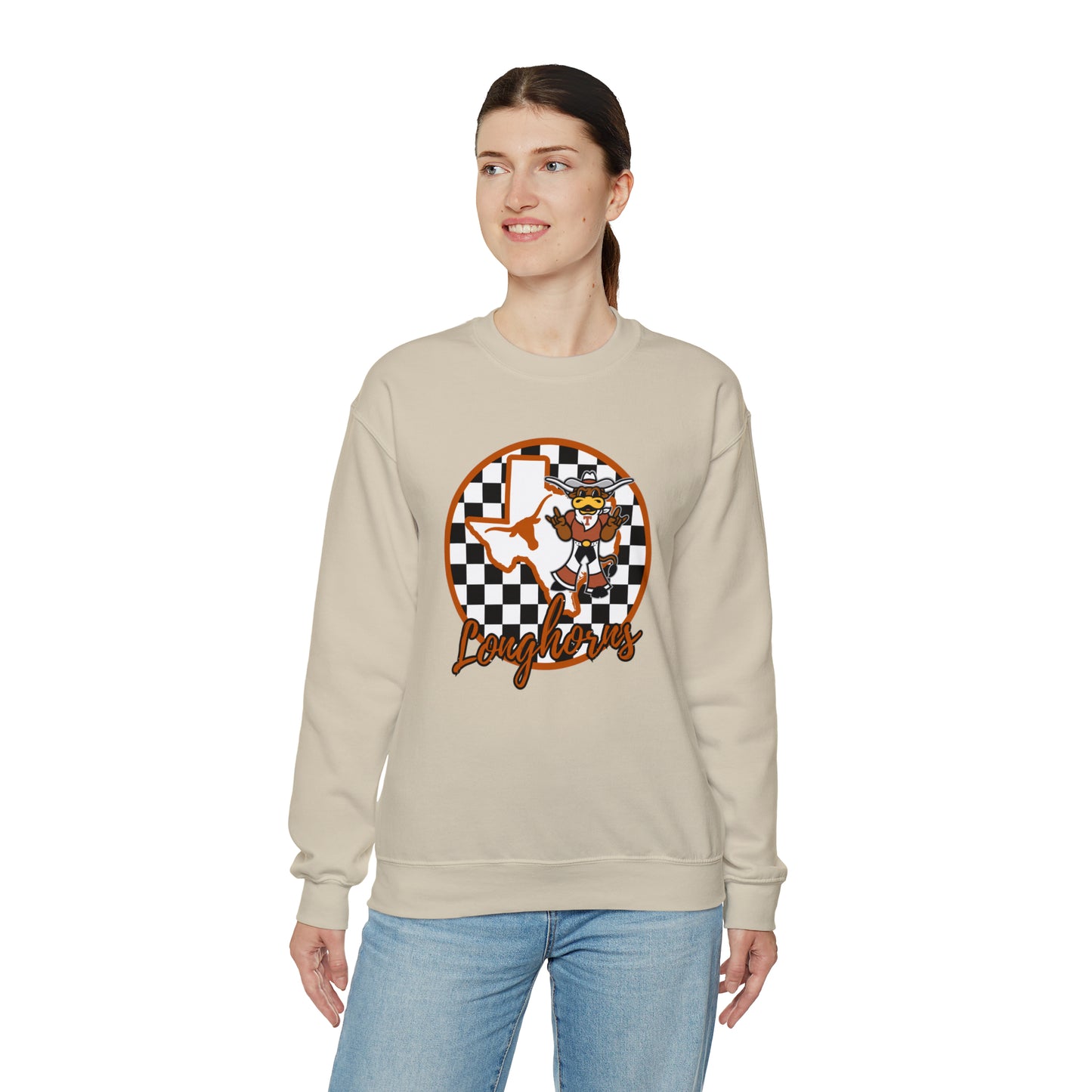 Texas Longhorns Checkered Sweatshirt