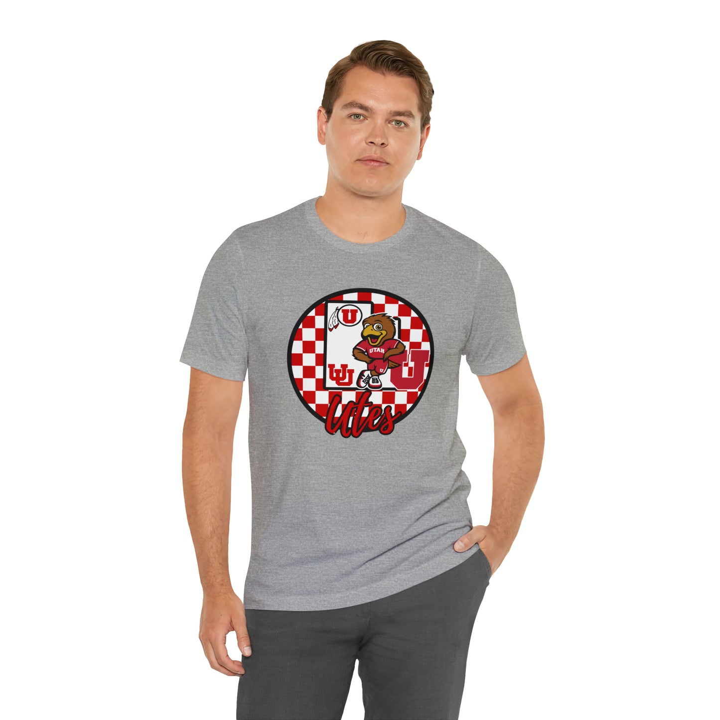 Utah Utes Checkered Circle