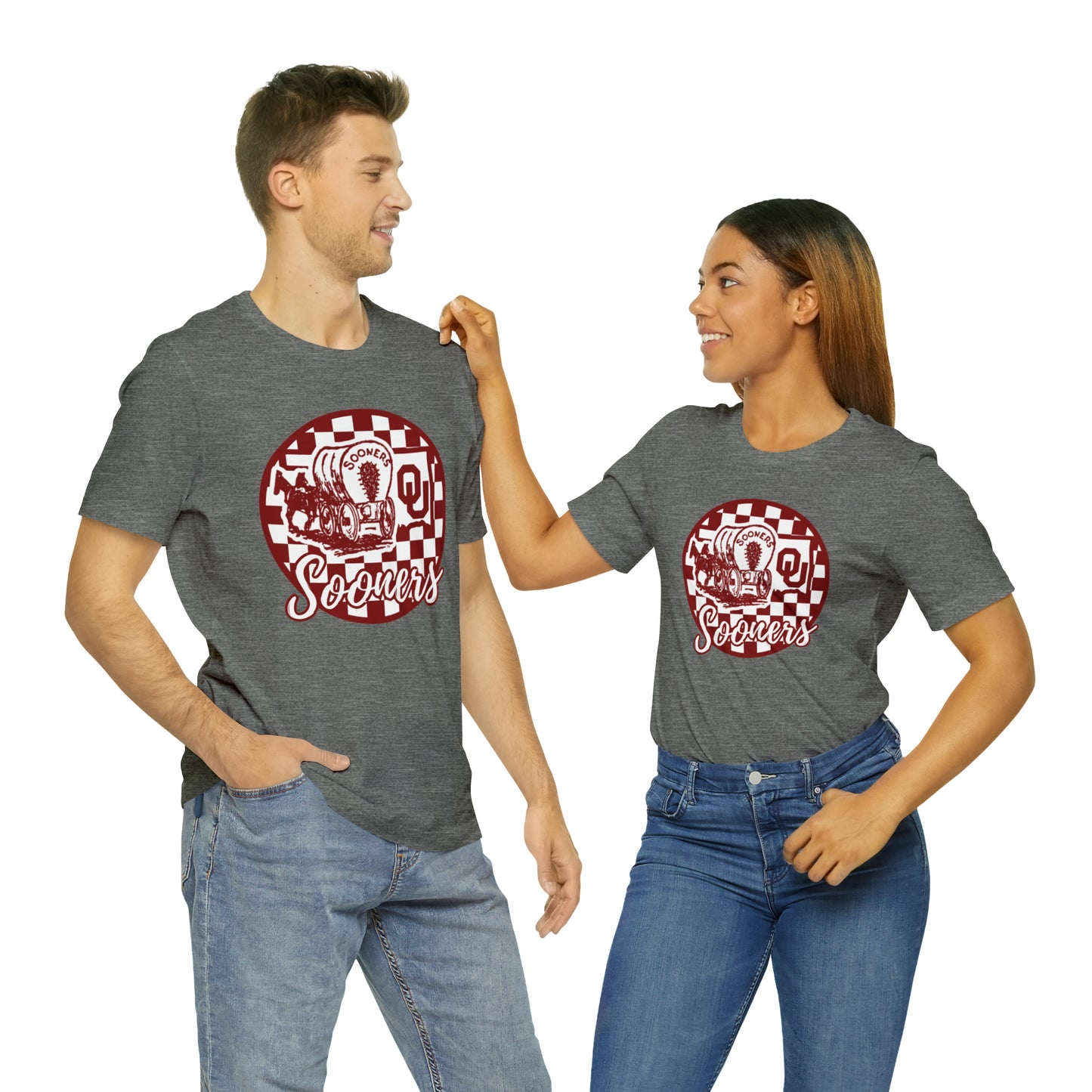 Oklahoma Sooners Checkered Circle