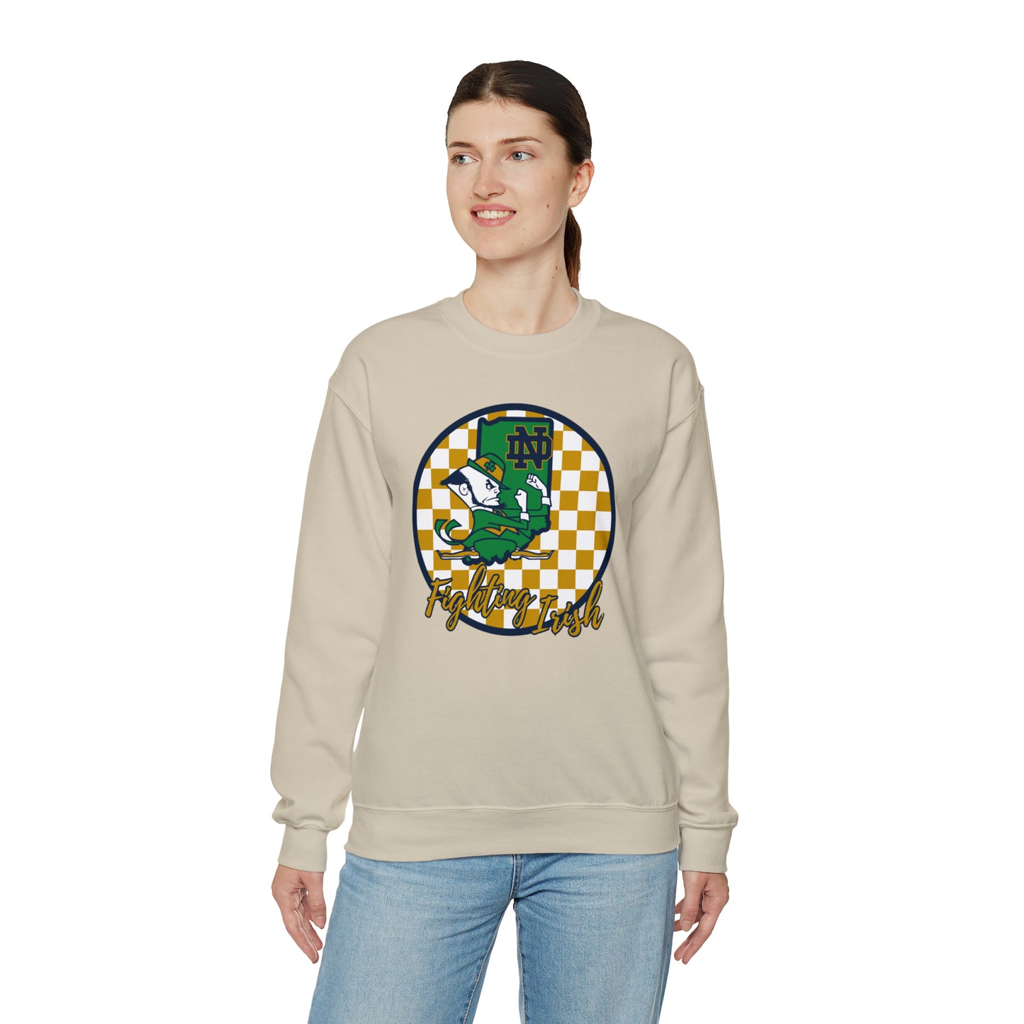 Notre Dame Fighting Irish Checkered Sweatshirt