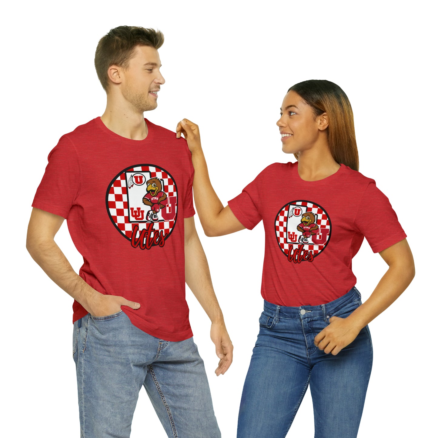 Utah Utes Checkered Circle