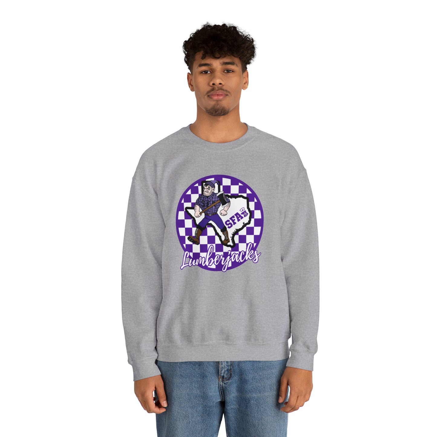 SFA Lumberjacks Checkered Sweatshirt