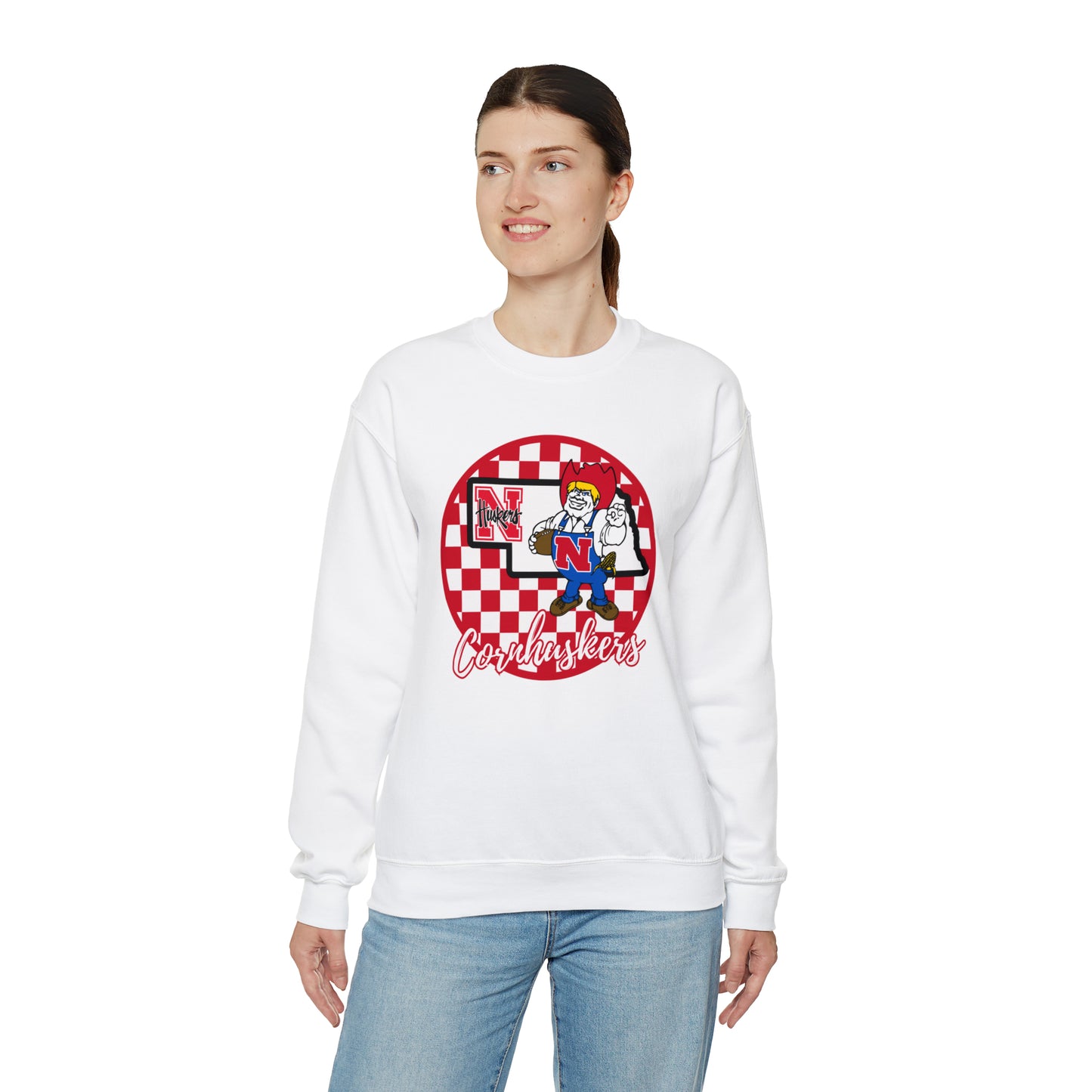 Nebraska Cornhuskers Checkered Sweatshirt