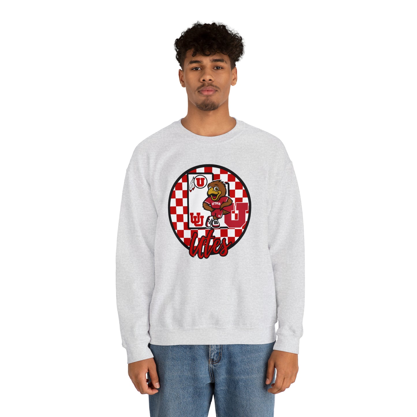 Utah Utes Checkered Sweatshirt