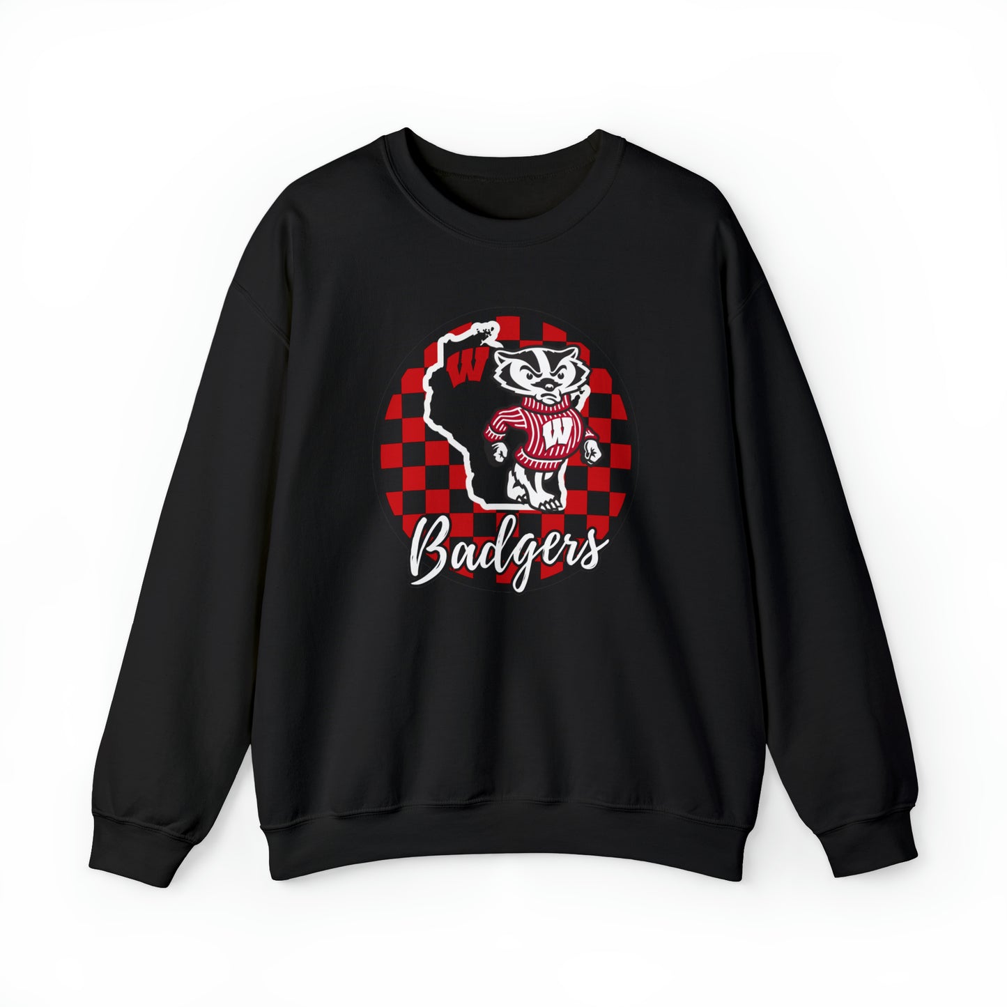 Wisconsin Badgers Checkered Sweatshirt