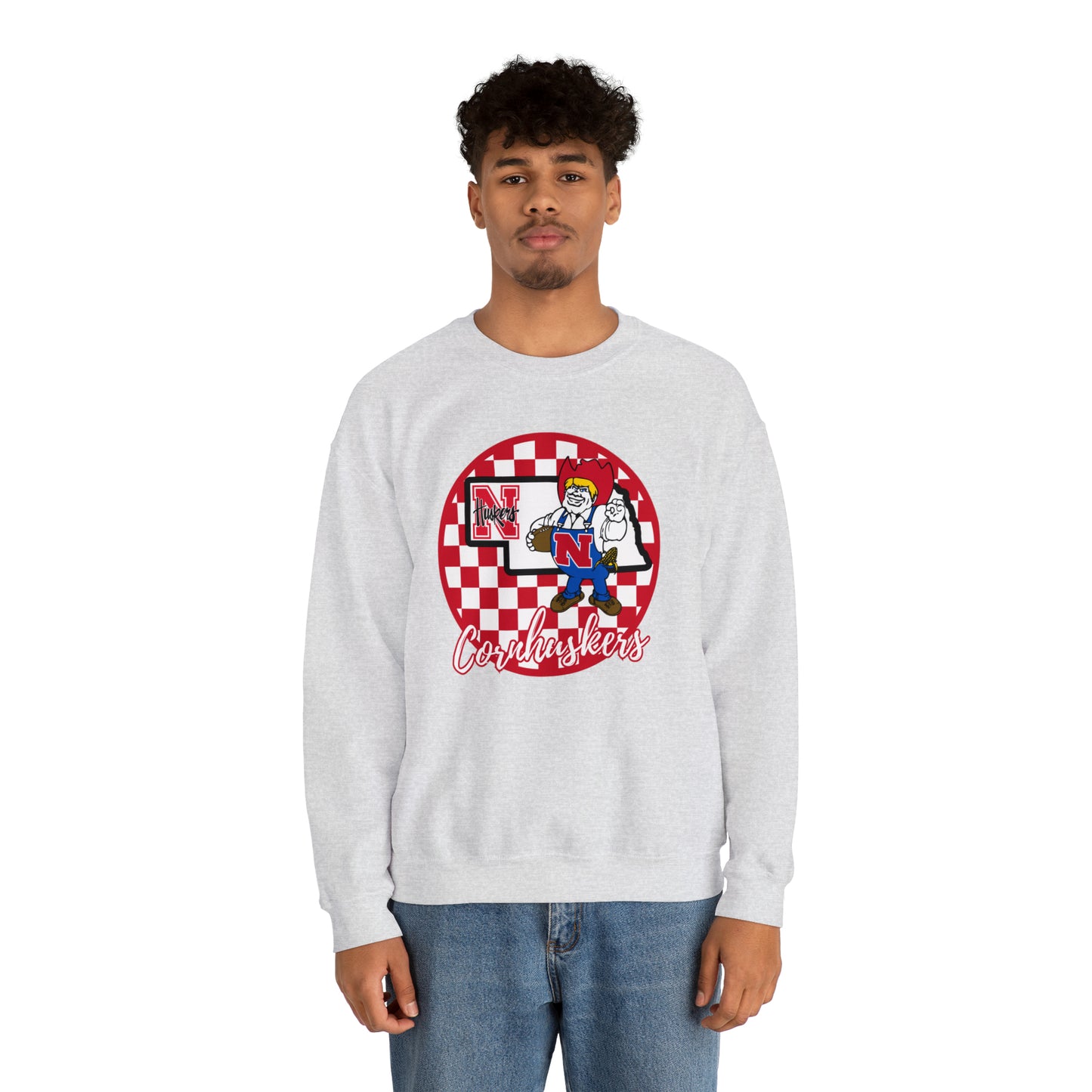 Nebraska Cornhuskers Checkered Sweatshirt