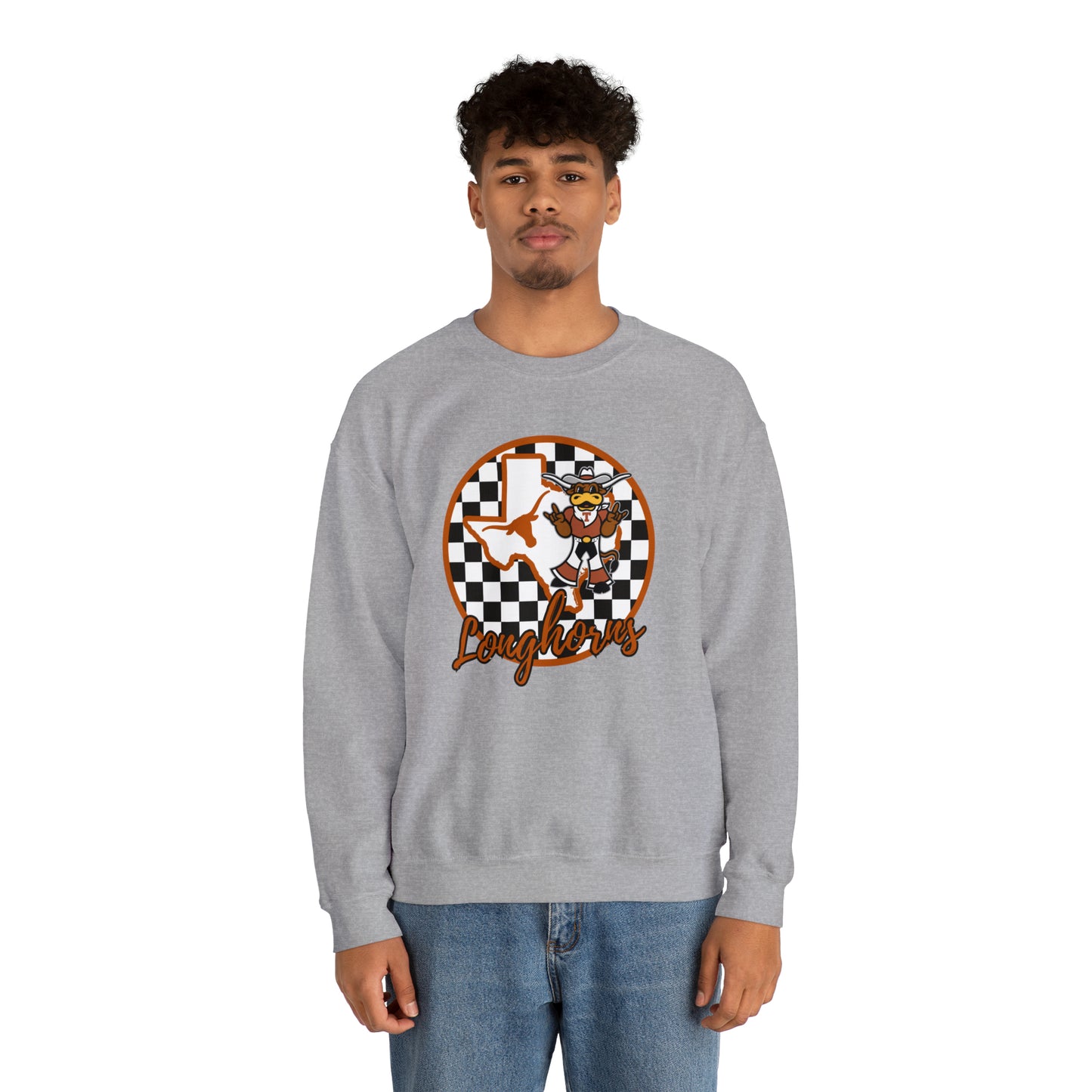 Texas Longhorns Checkered Sweatshirt