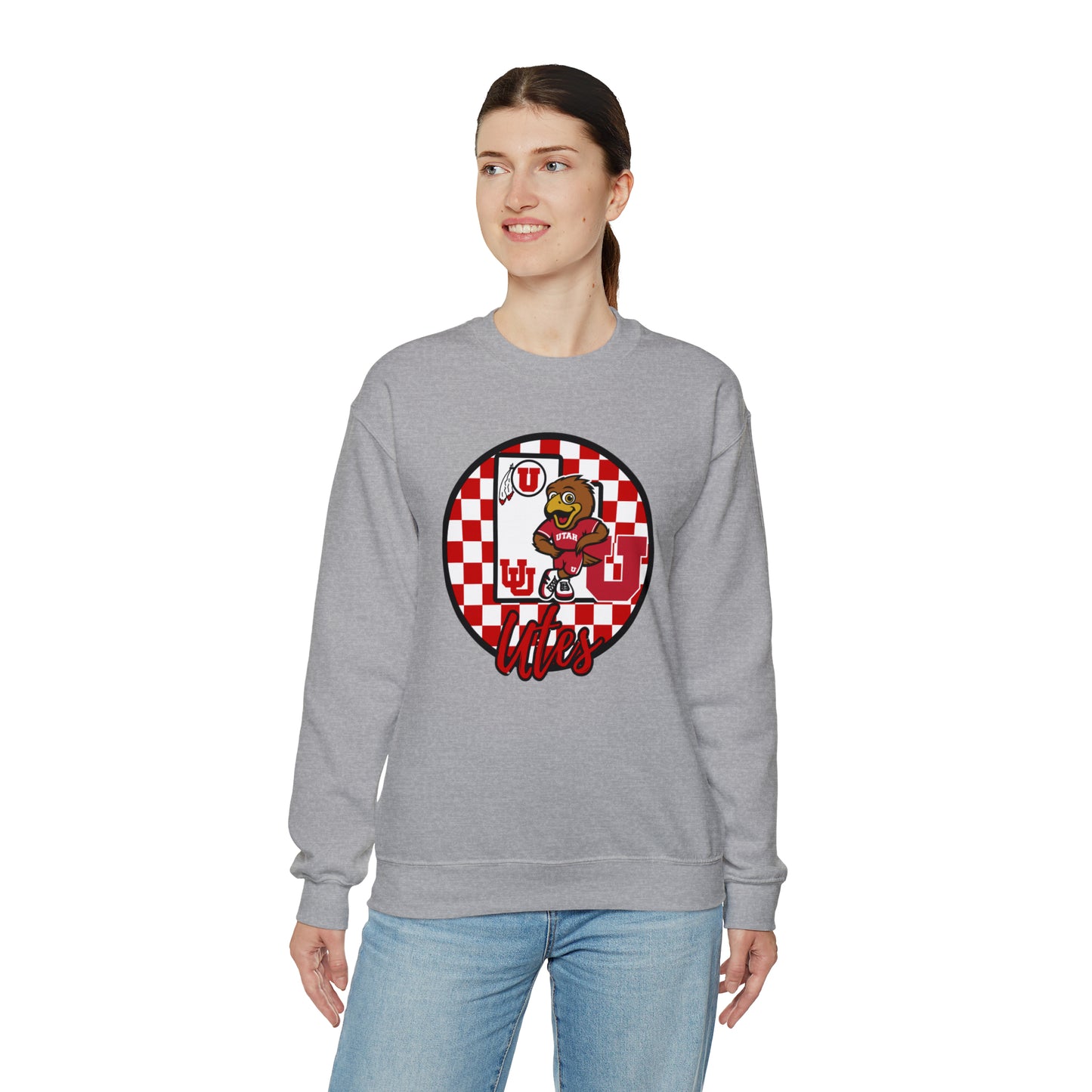 Utah Utes Checkered Sweatshirt