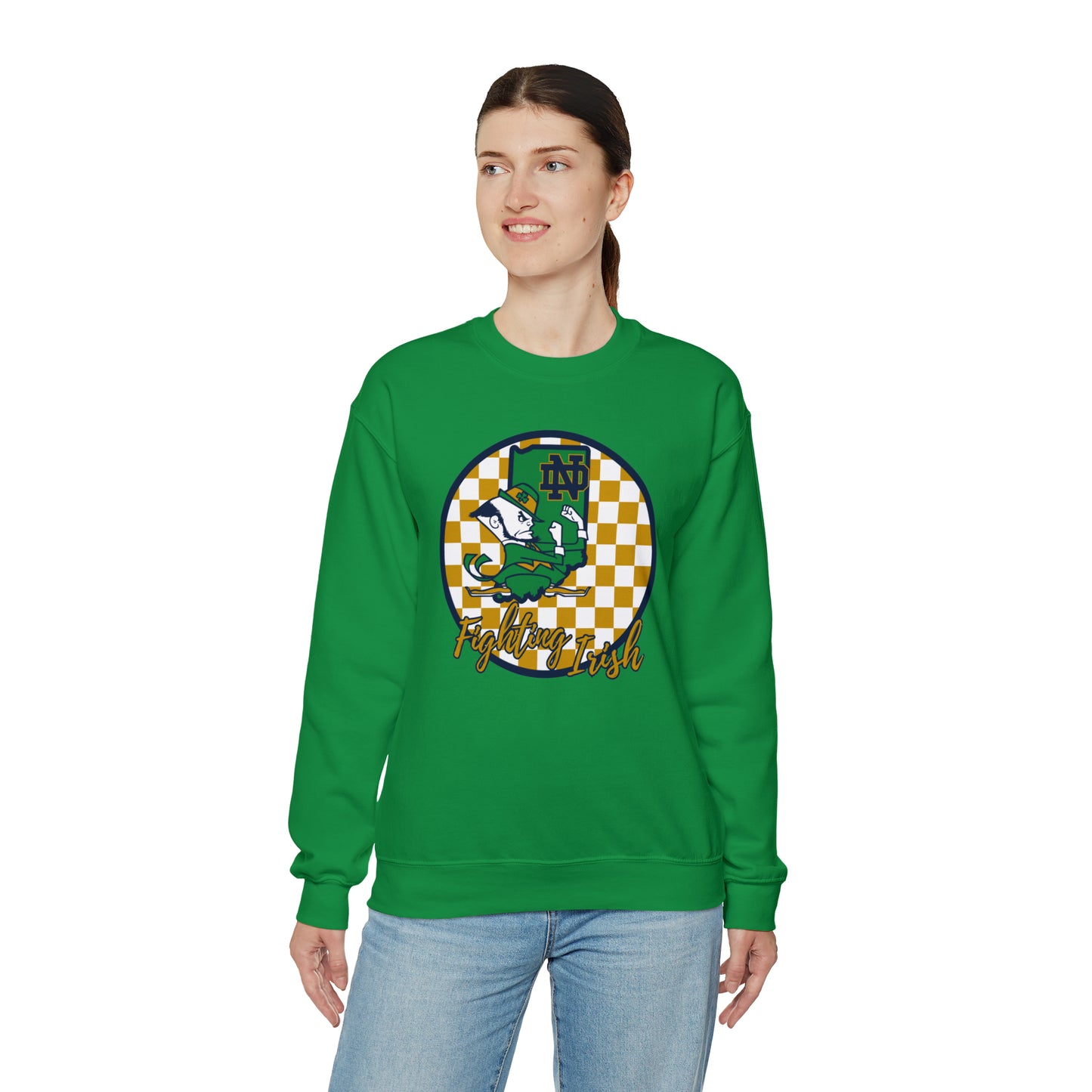 Notre Dame Fighting Irish Checkered Sweatshirt