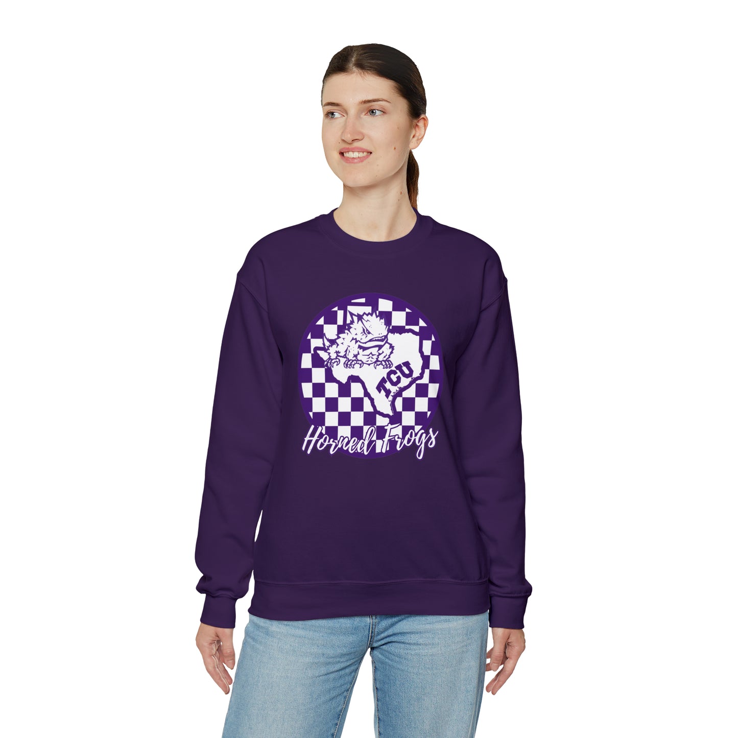 TCU Horned Frogs Checkered Sweatshirt