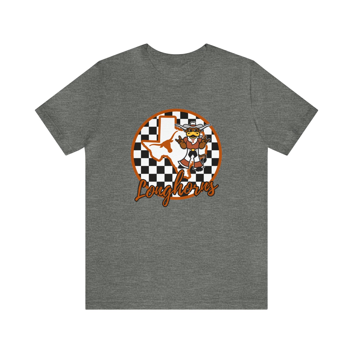 Texas Longhorns Checkered Circle