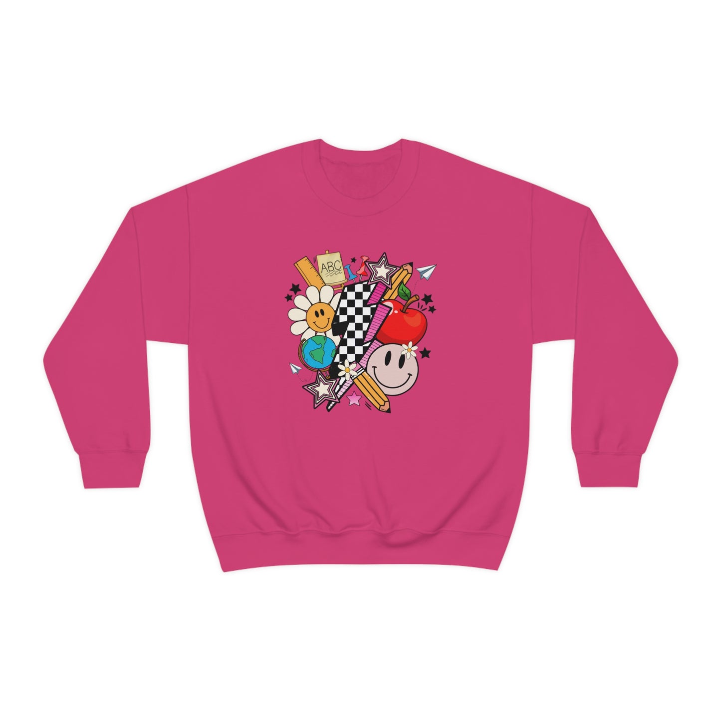 Retro Teacher Collage Sweatshirt