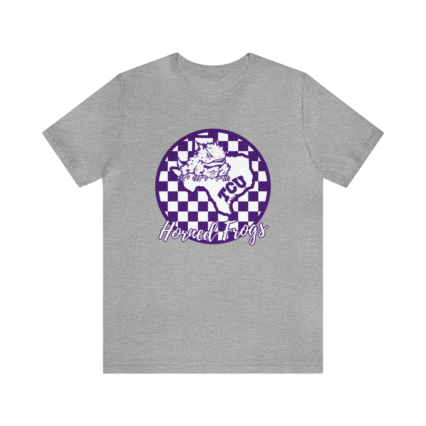 TCU Horned Frogs Checkered Circle