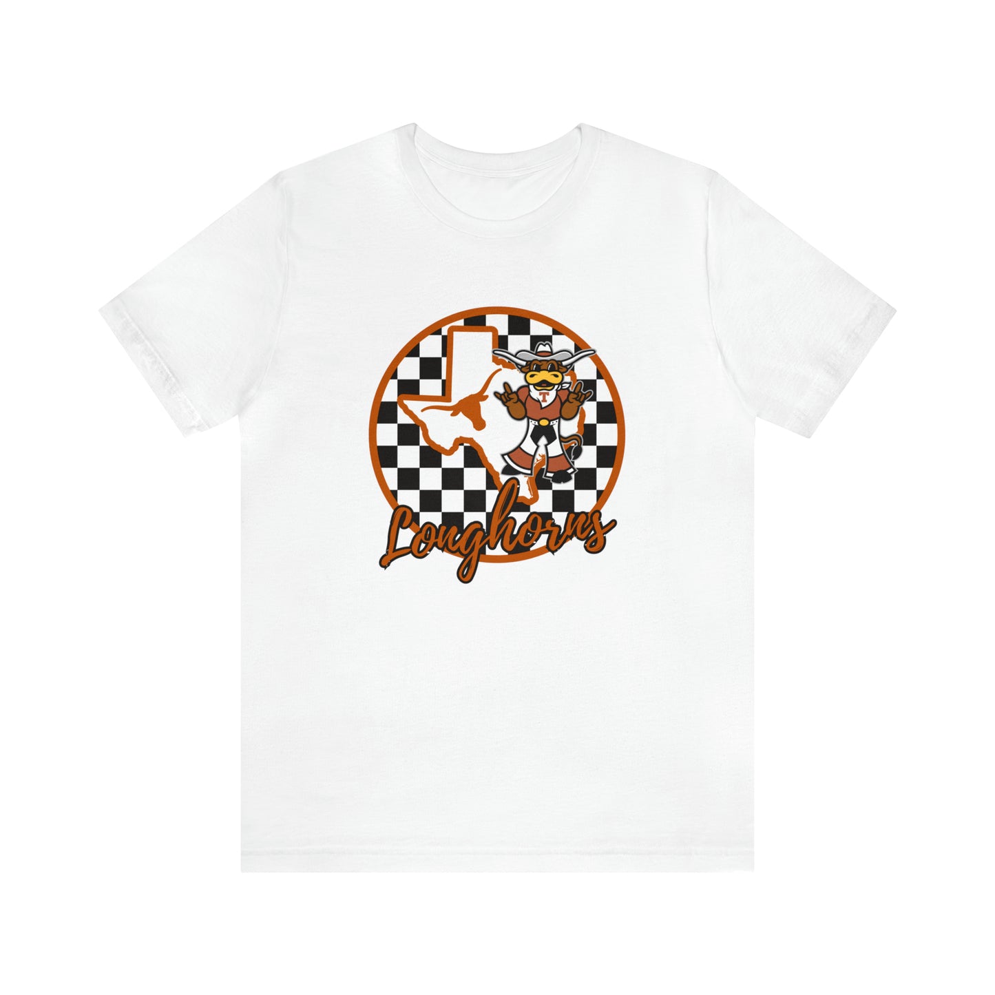 Texas Longhorns Checkered Circle