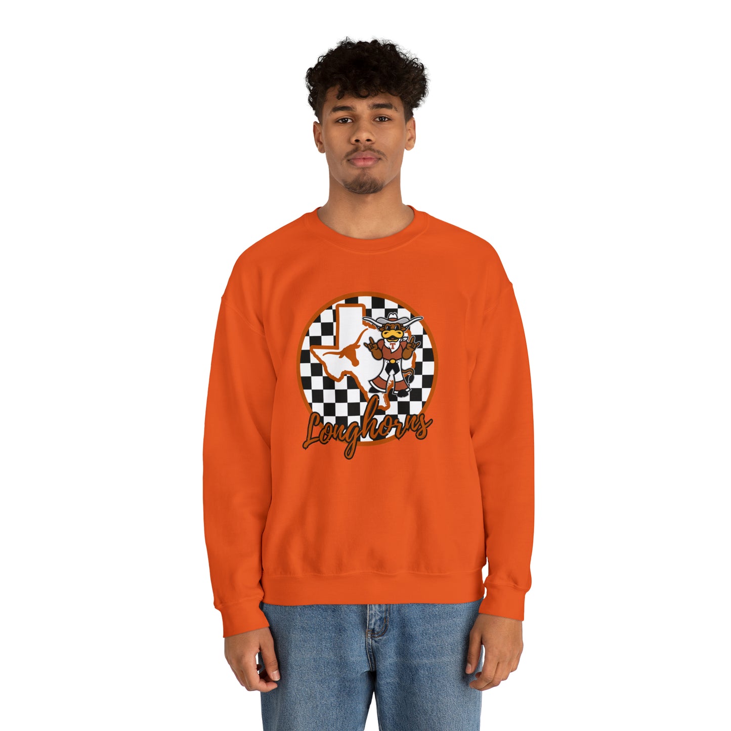 Texas Longhorns Checkered Sweatshirt