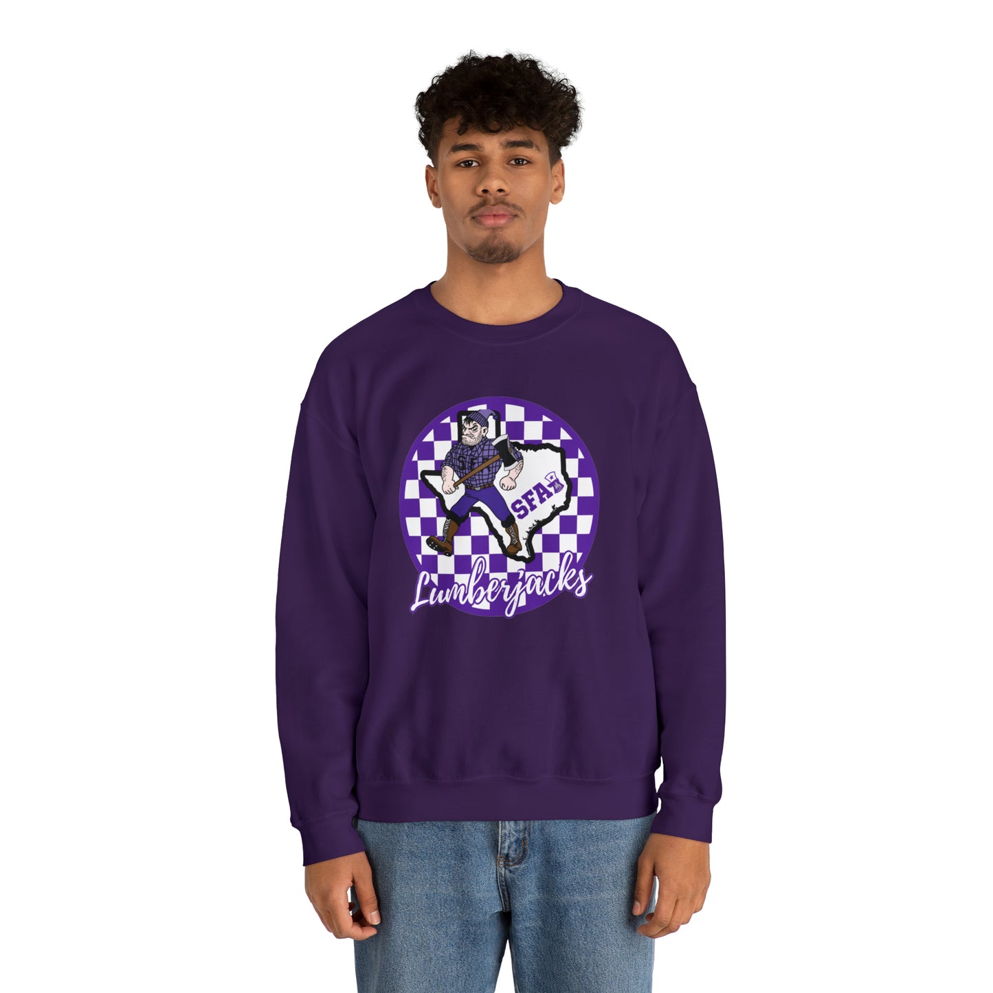 SFA Lumberjacks Checkered Sweatshirt