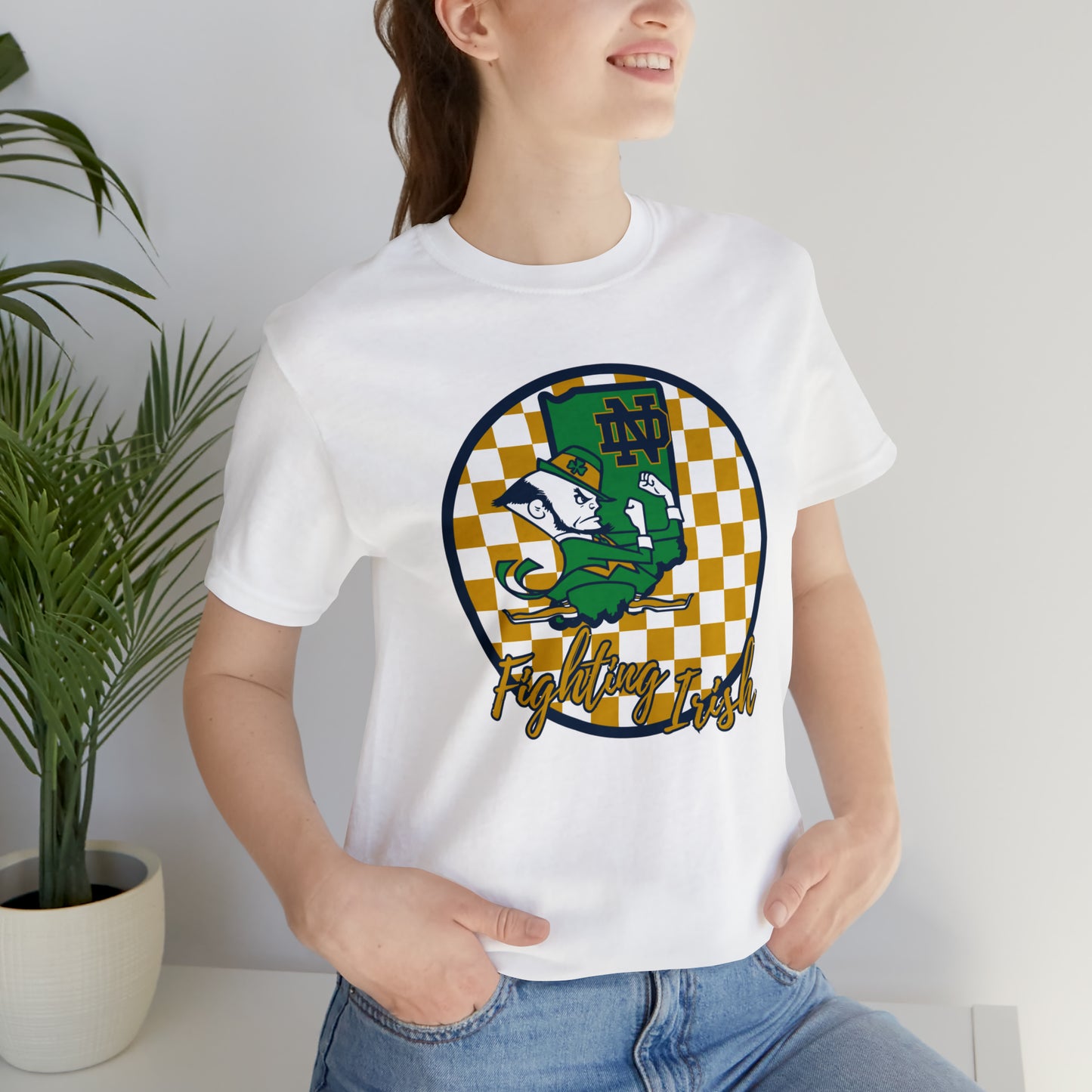 Notre Dame Fighting Irish Checkered Circle