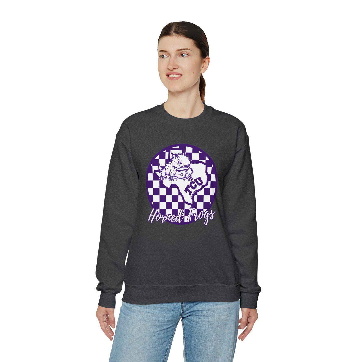 TCU Horned Frogs Checkered Sweatshirt