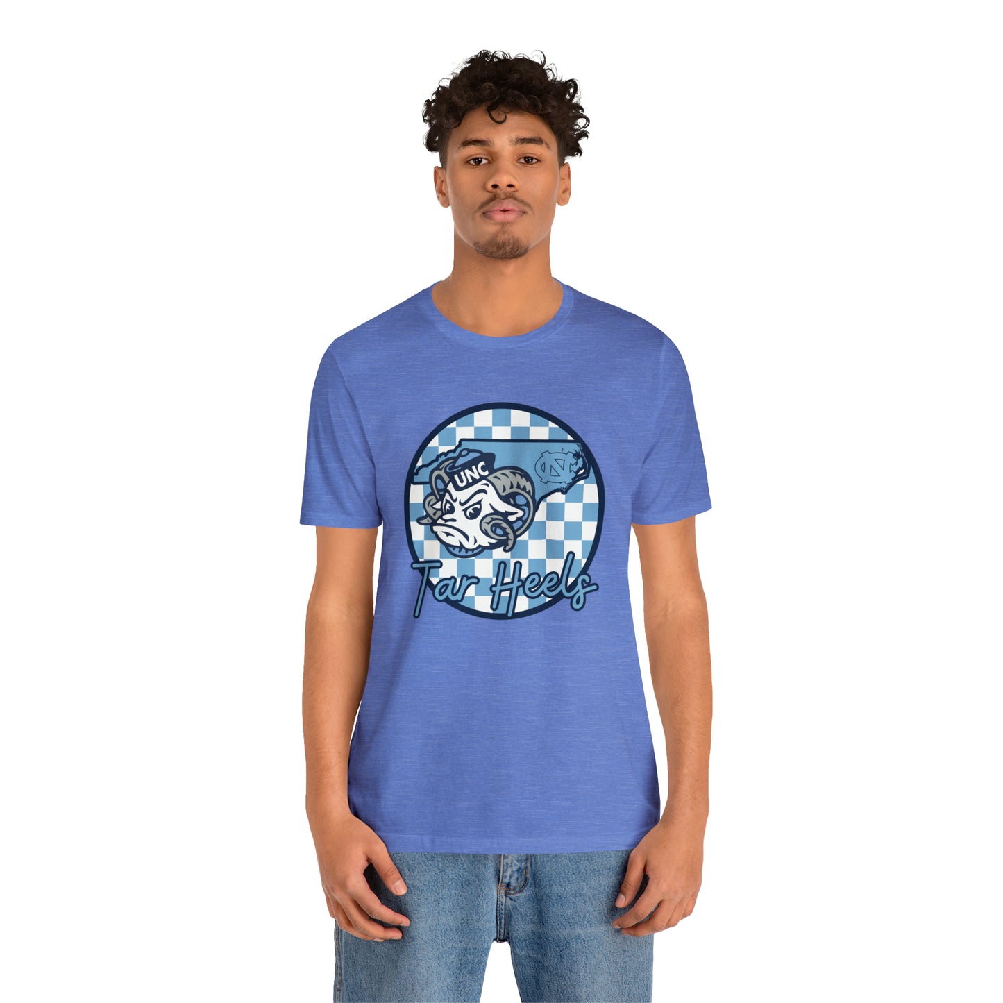 North Carolina Tar Heels Checkered Circle