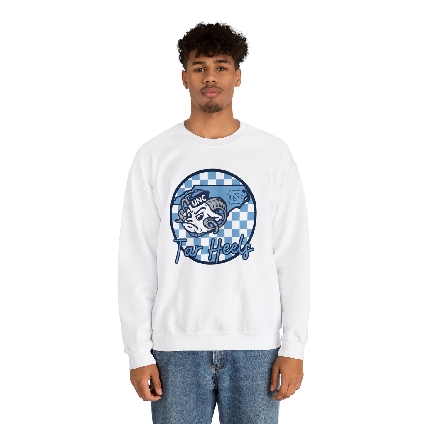 North Carolina Tar Heels Checkered Sweatshirt