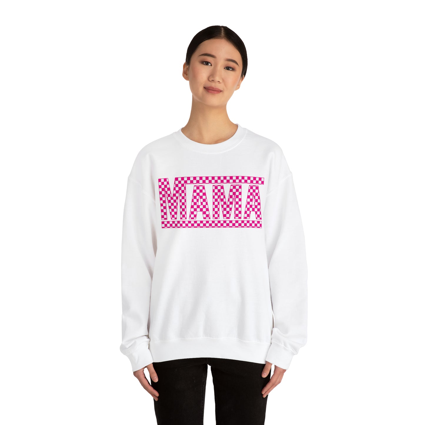 Mama Checkered Sweatshirt