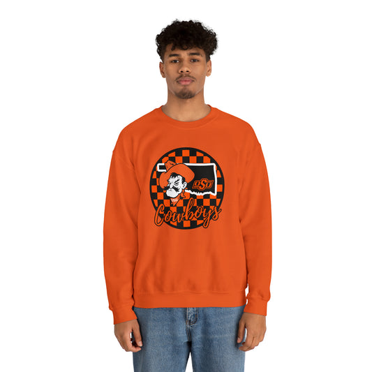 OSU Cowboys Checkered Sweatshirt