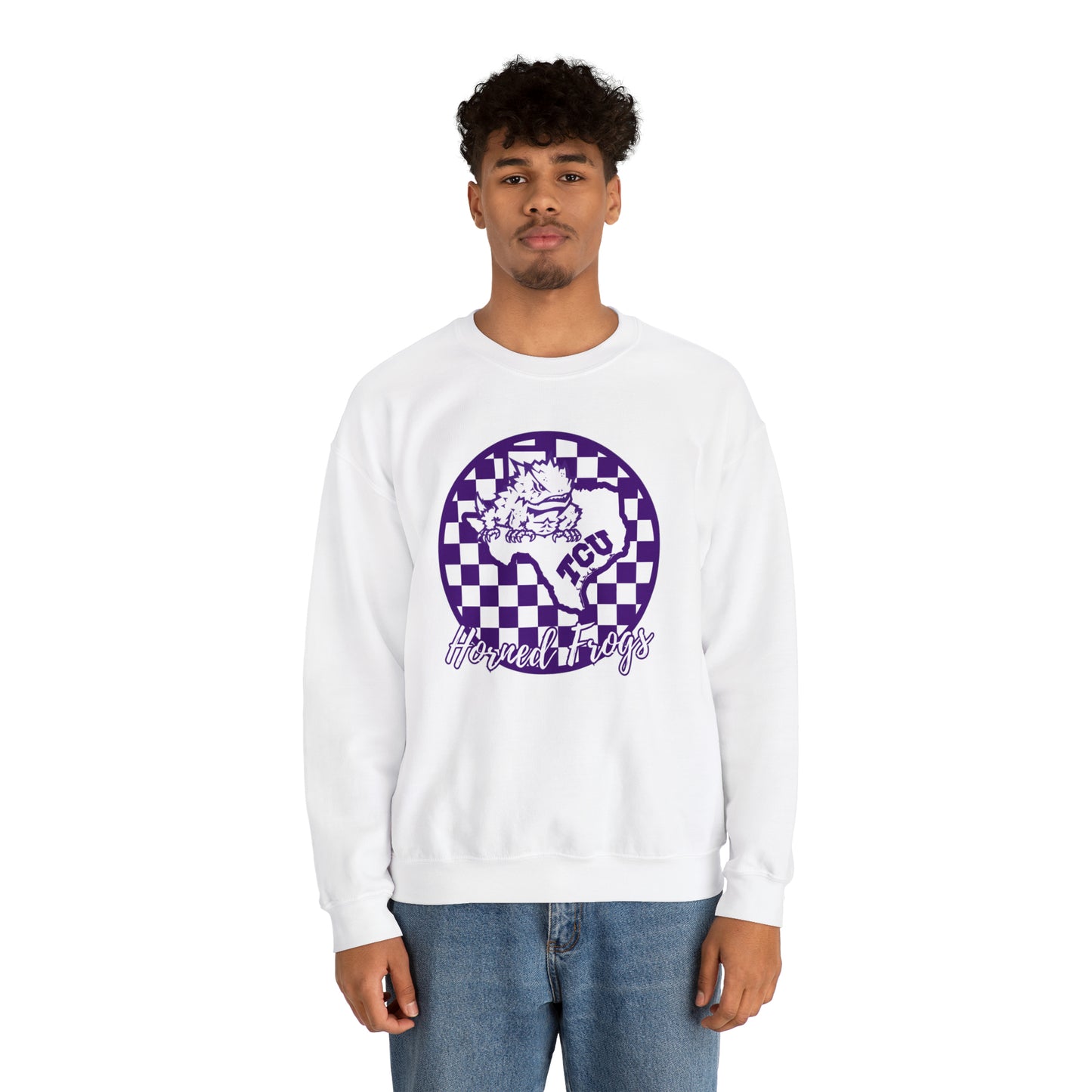 TCU Horned Frogs Checkered Sweatshirt