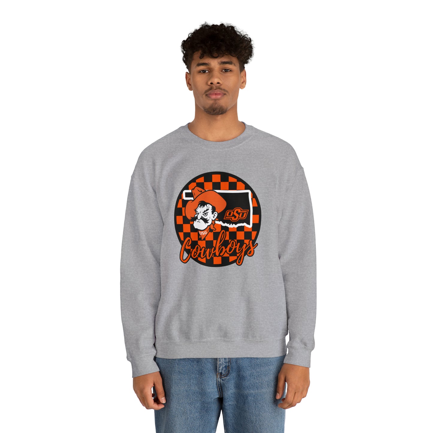 OSU Cowboys Checkered Sweatshirt