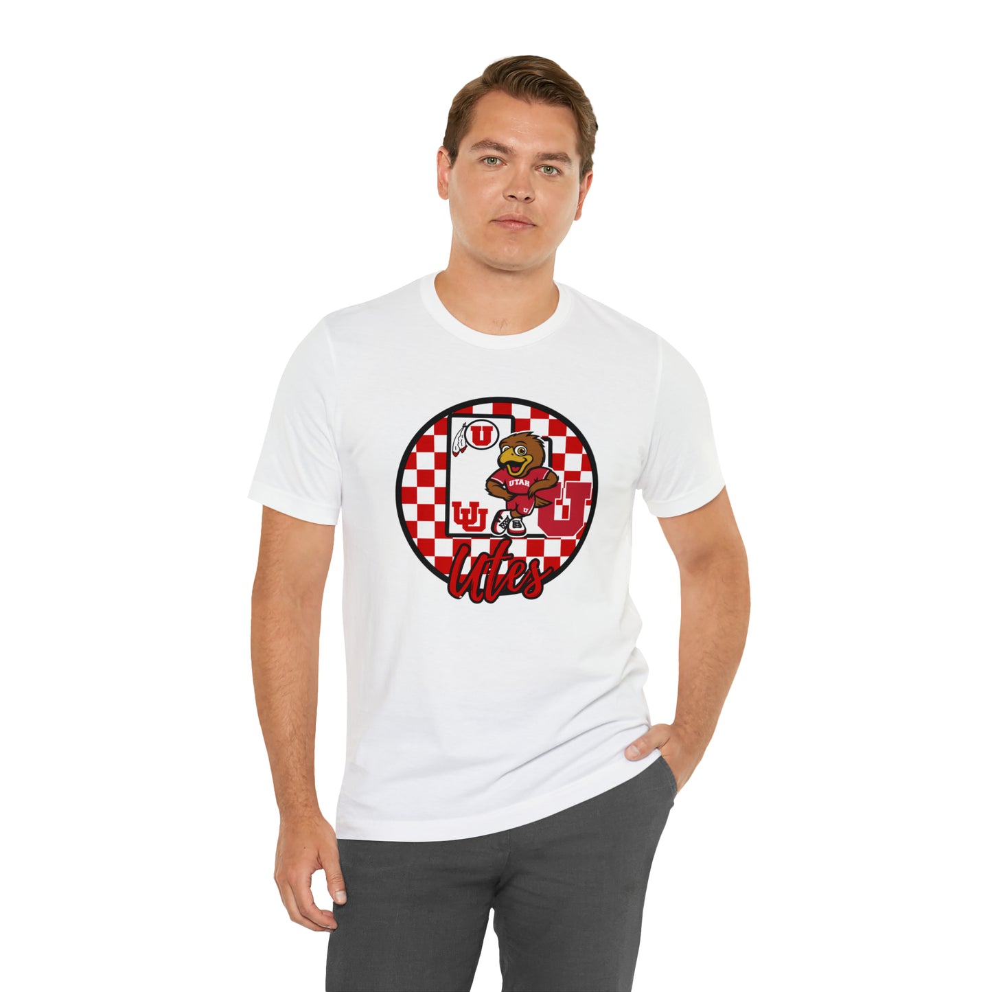 Utah Utes Checkered Circle