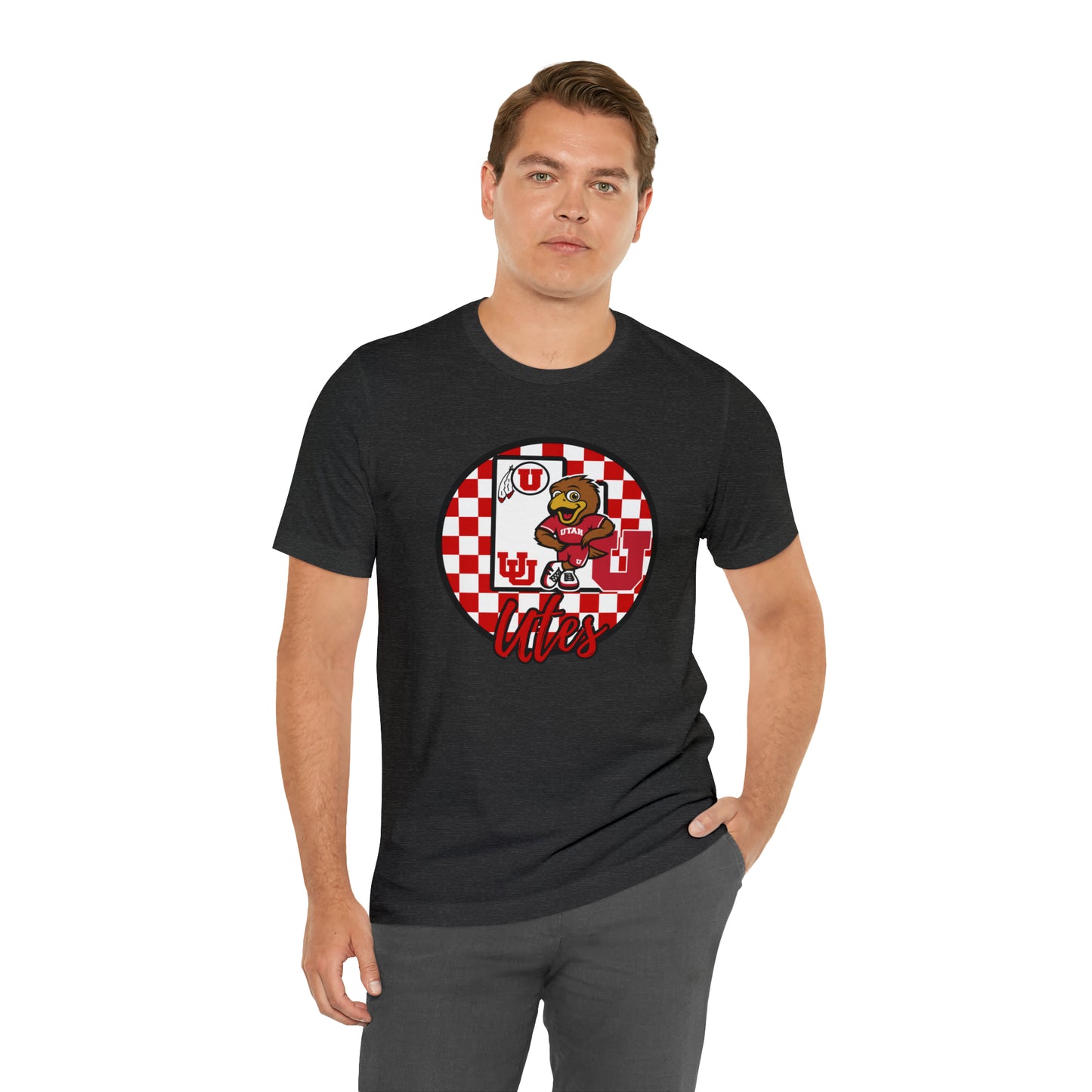 Utah Utes Checkered Circle