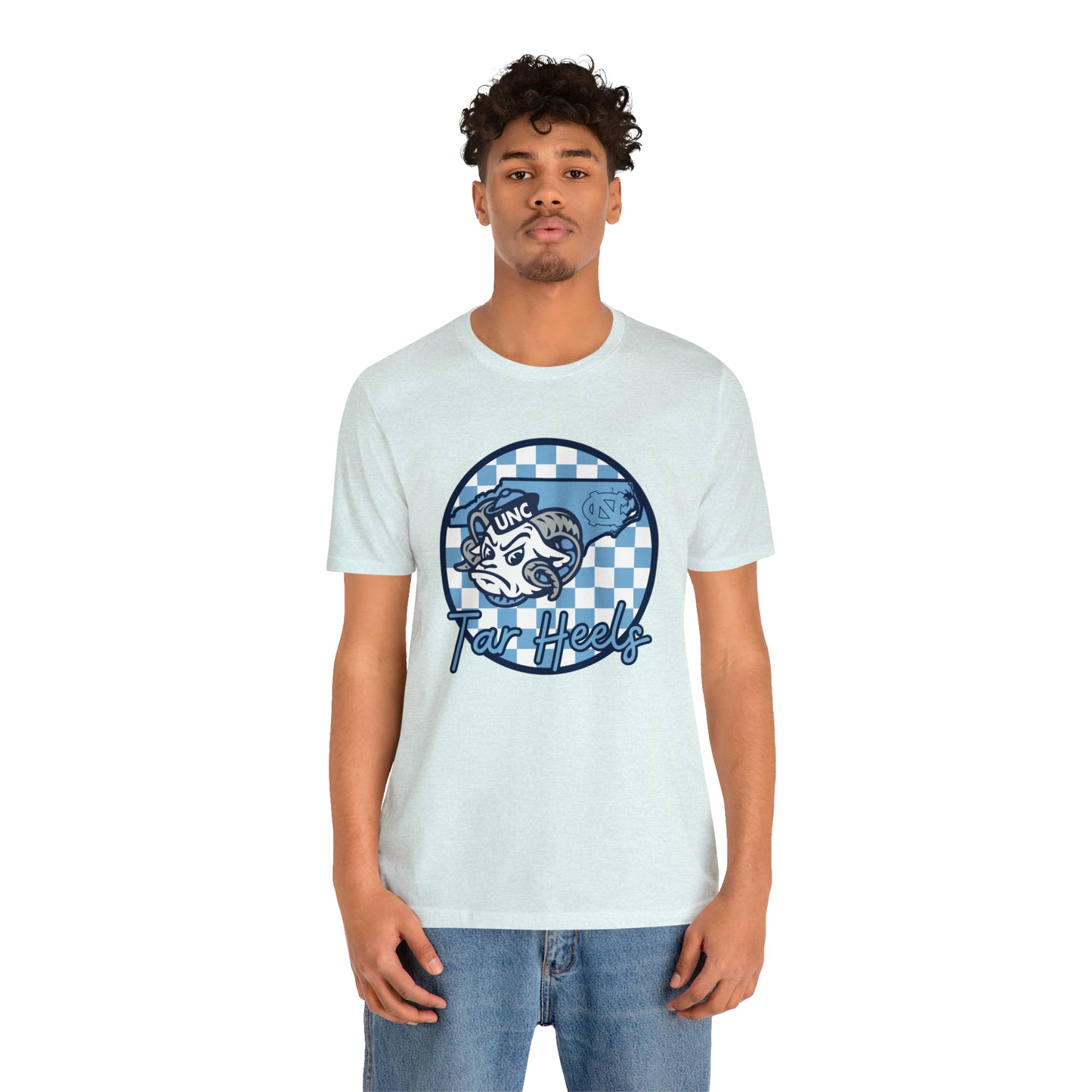 North Carolina Tar Heels Checkered Circle